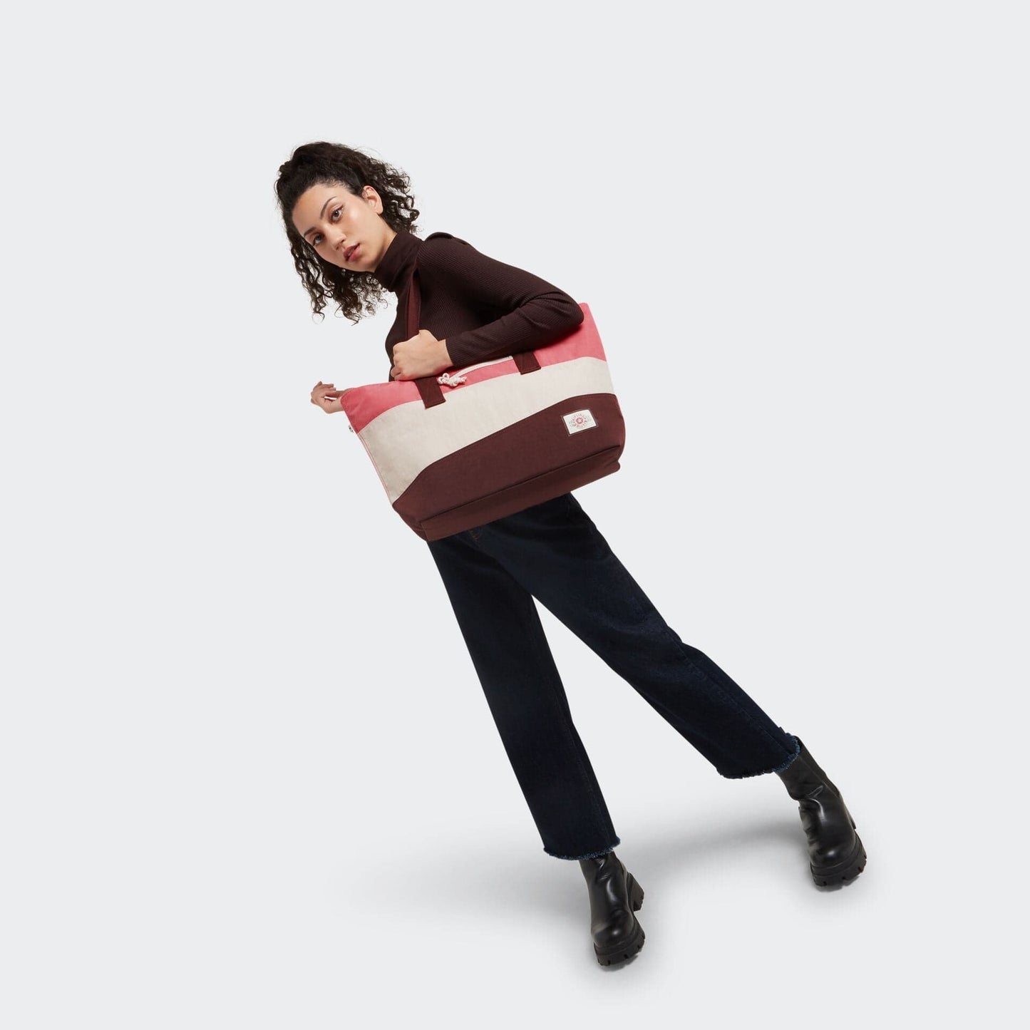 حقيبة KIPLING-Jodi M-Medium Tote-Valley Duo Pink-I3923-7DC