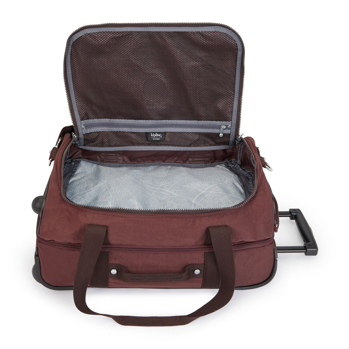 حقيبة سفر صغيرة بعجلات من KIPLING-Teagan Us- لونها بني- I4051-V50