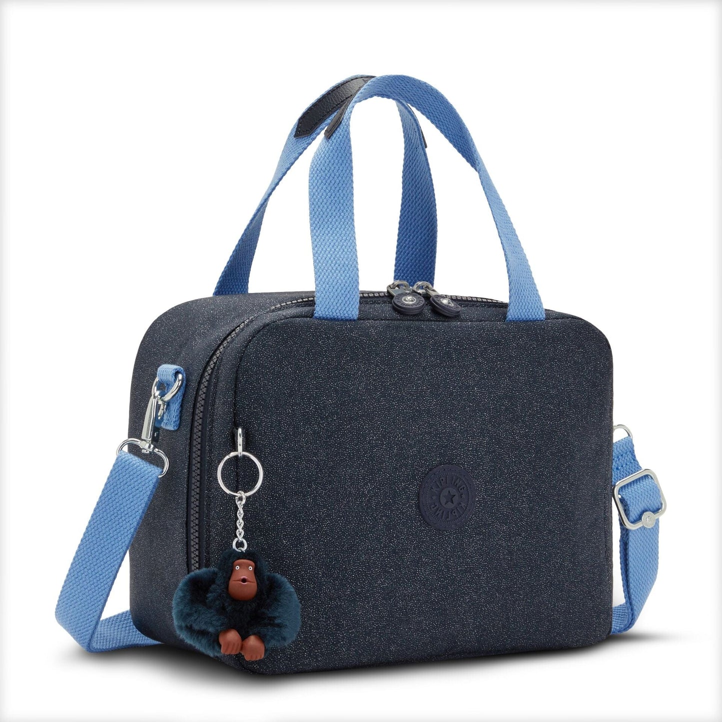 KIPLING-Miyo-صندوق غداء كبير (مع جراب عربة)-True Bl Glitter-I4126-U18