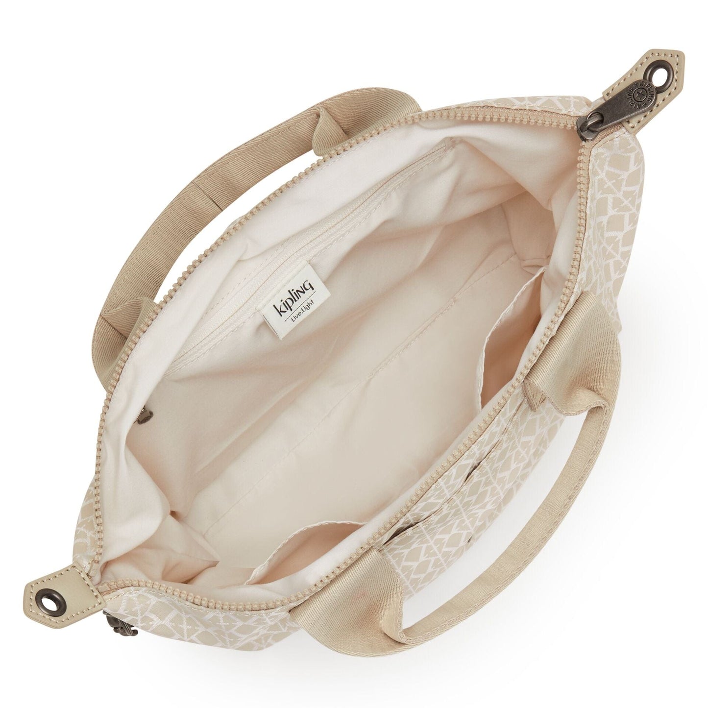KIPLING-KALA MINI-حقيبة توت صغيرة-Signature Beige-I4148-R63