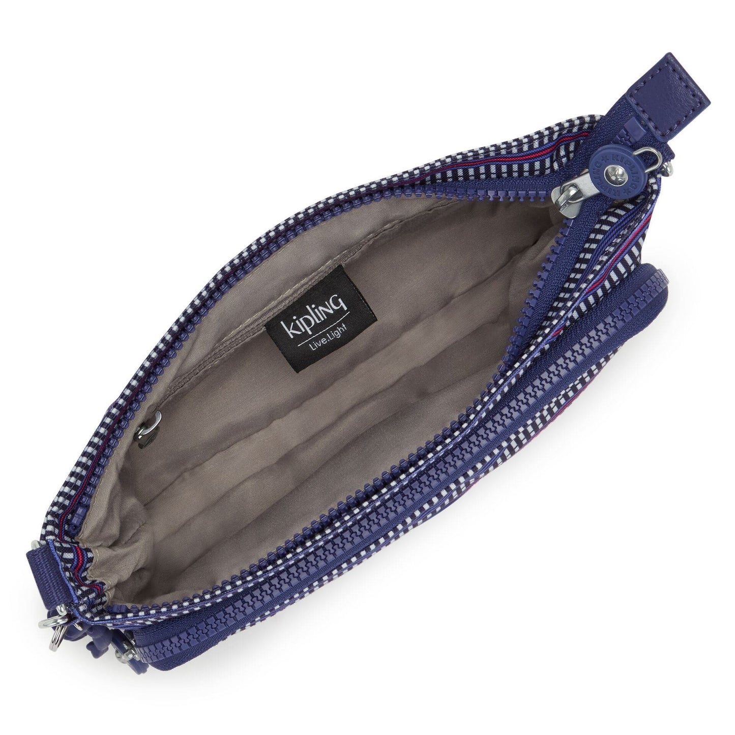 KIPLING-MYRTE-حقيبة كروس صغيرة بطبعة هندسية زرقاء-I4173-TH8 - I4173-TH8