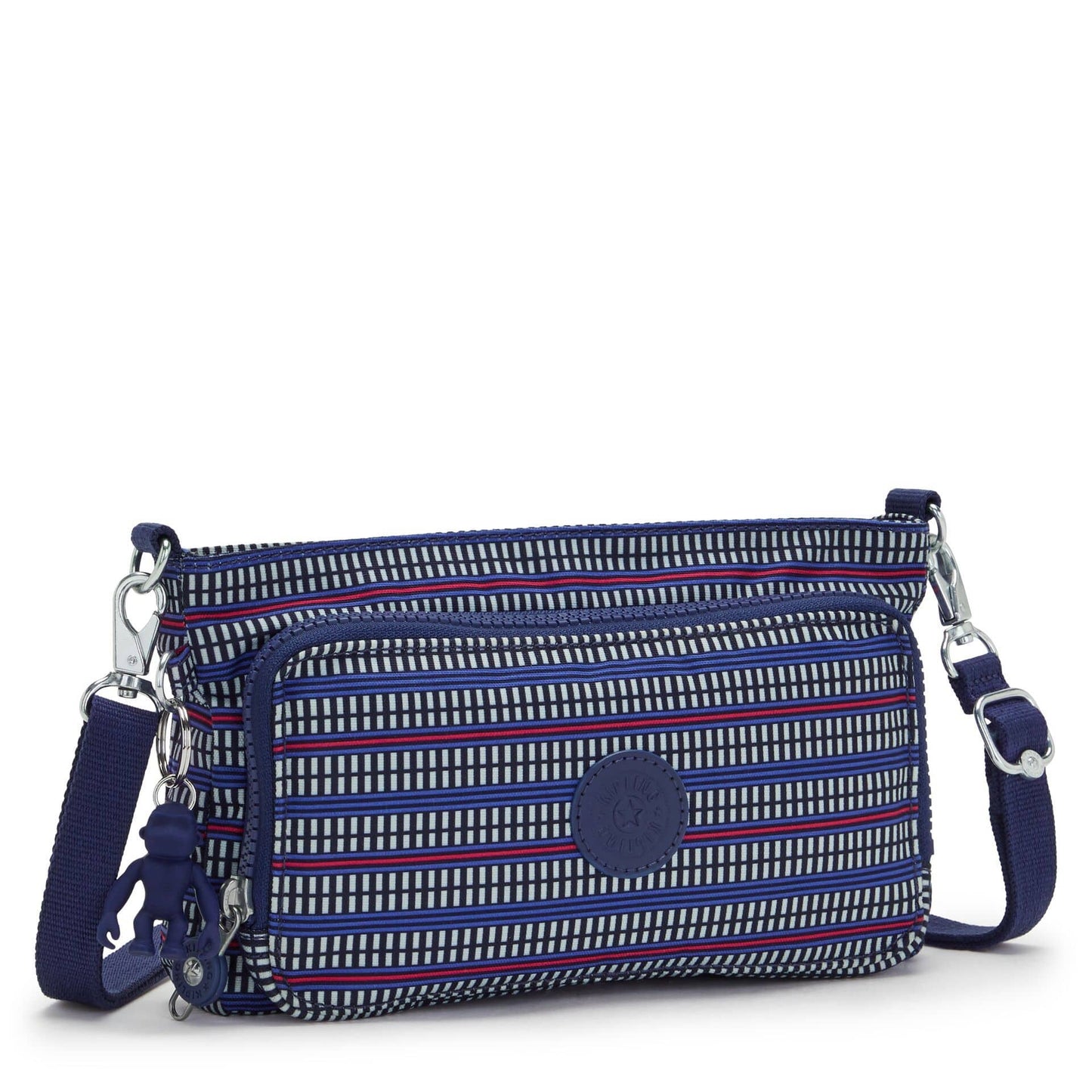 KIPLING-MYRTE-حقيبة كروس صغيرة بطبعة هندسية زرقاء-I4173-TH8 - I4173-TH8
