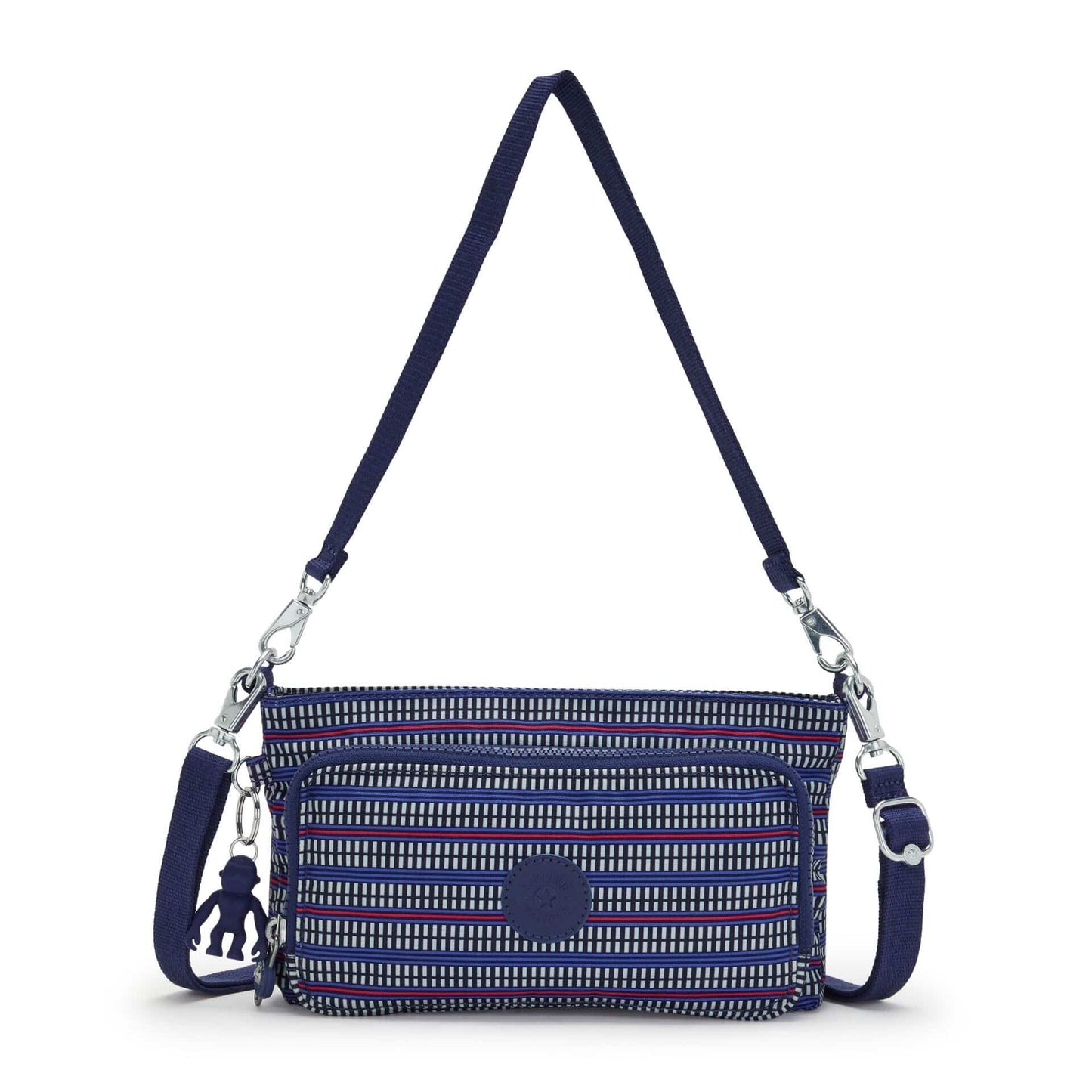 KIPLING-MYRTE-حقيبة كروس صغيرة بطبعة هندسية زرقاء-I4173-TH8 - I4173-TH8