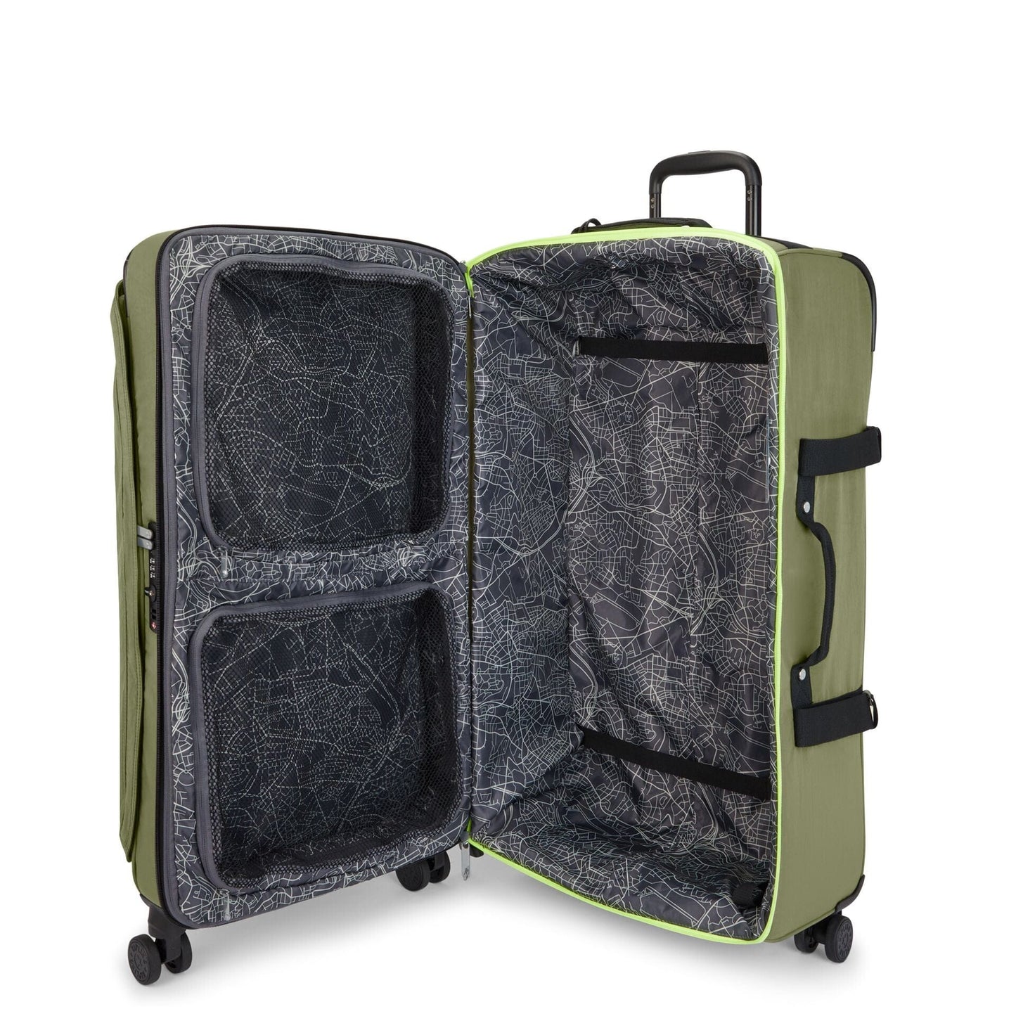 KIPLING-Spontaneous L-Large Wheels luggage-Strong Moss C-I4193-R75