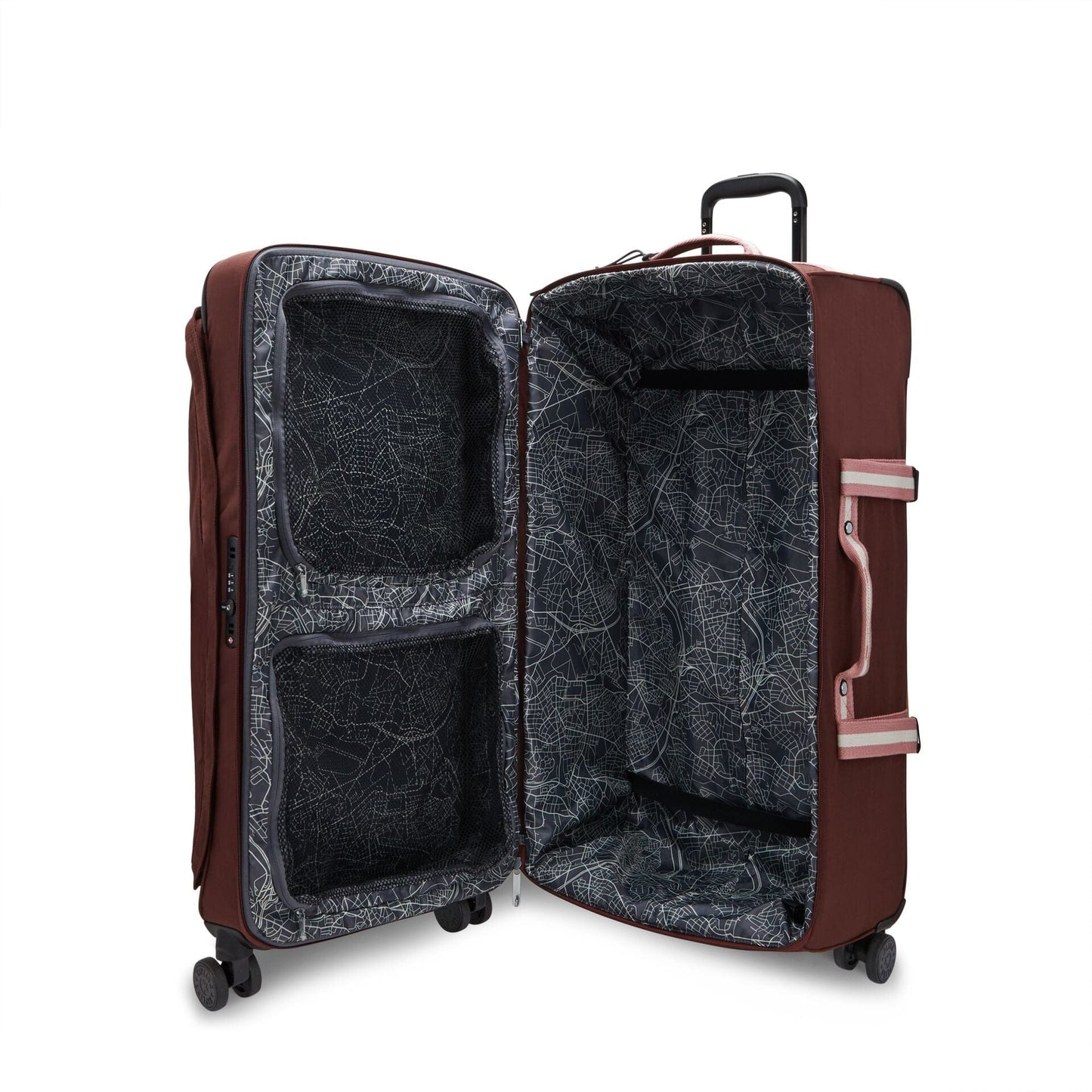 KIPLING-Spontaneous L-Large Wheeled luggage-Mahogany Bl-I4193-Z00