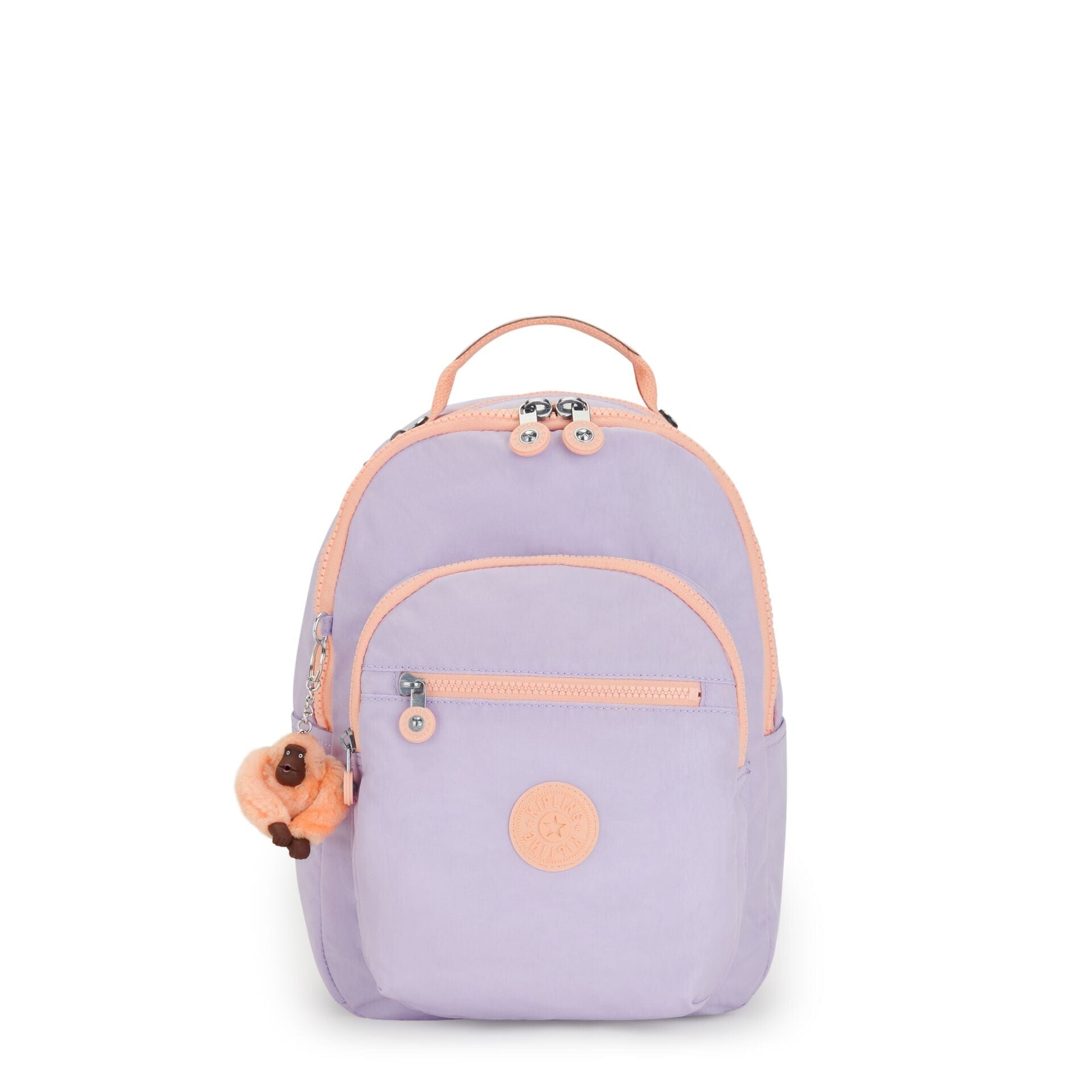 KIPLING-Seoul S-Small backpack with tablet protection-Endless Lila Combo-I4345-1PU