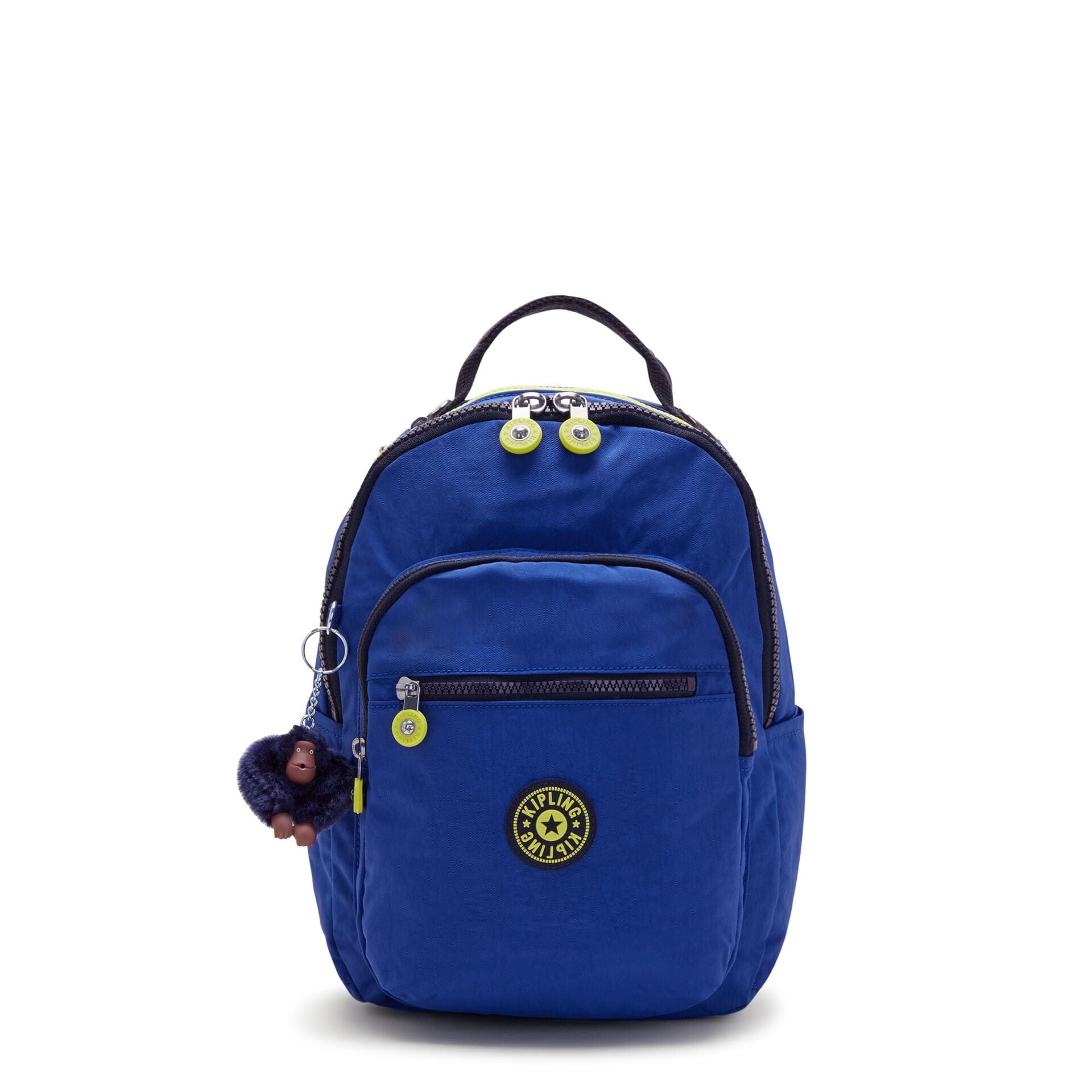 KIPLING-Seoul S-Small Backpack (With Laptop Protection)-Blue Ink C-I4345-X44