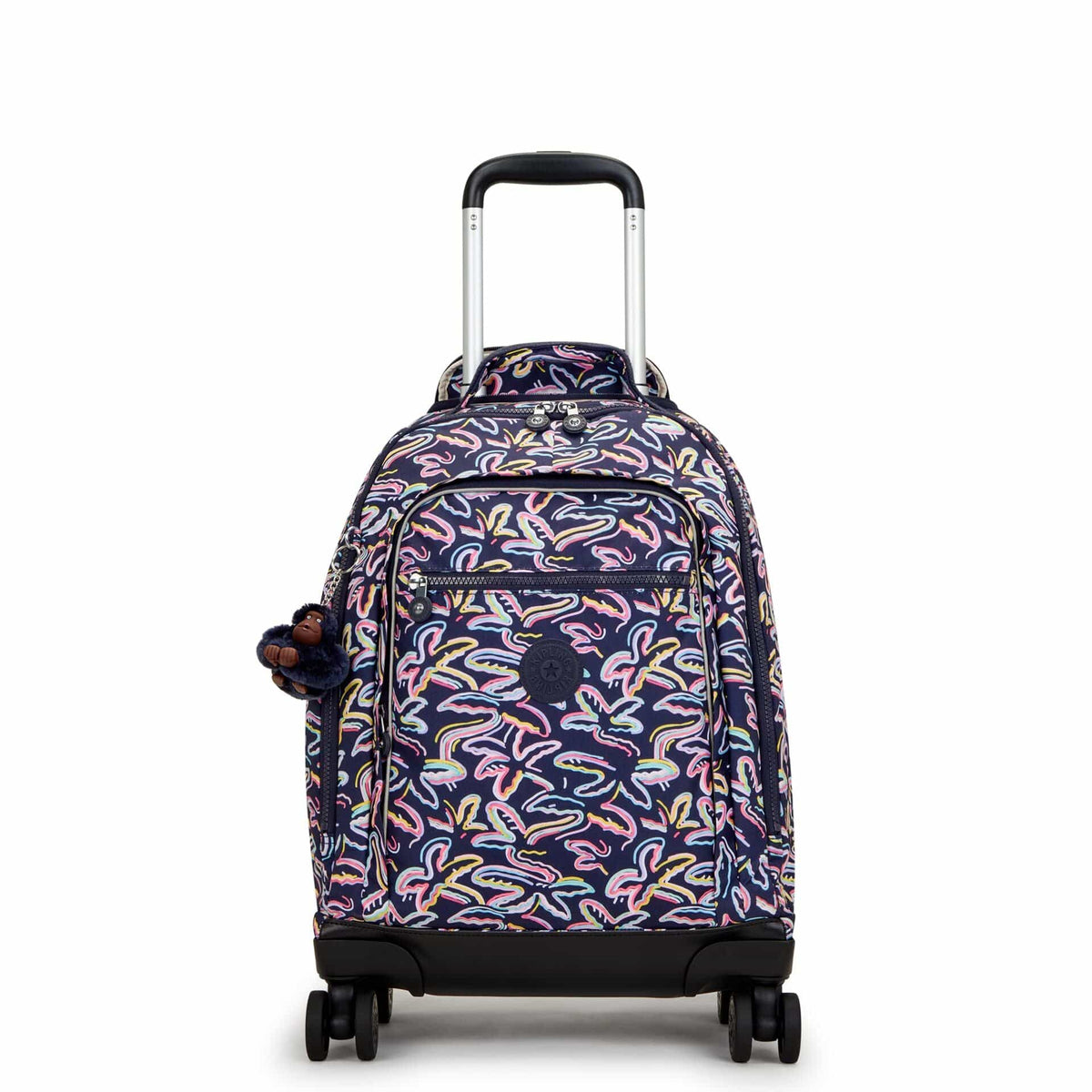 KIPLING-New Zea-Large wheeled backpack (with laptop protection)-Palm Fiesta Print-I4674-3MC