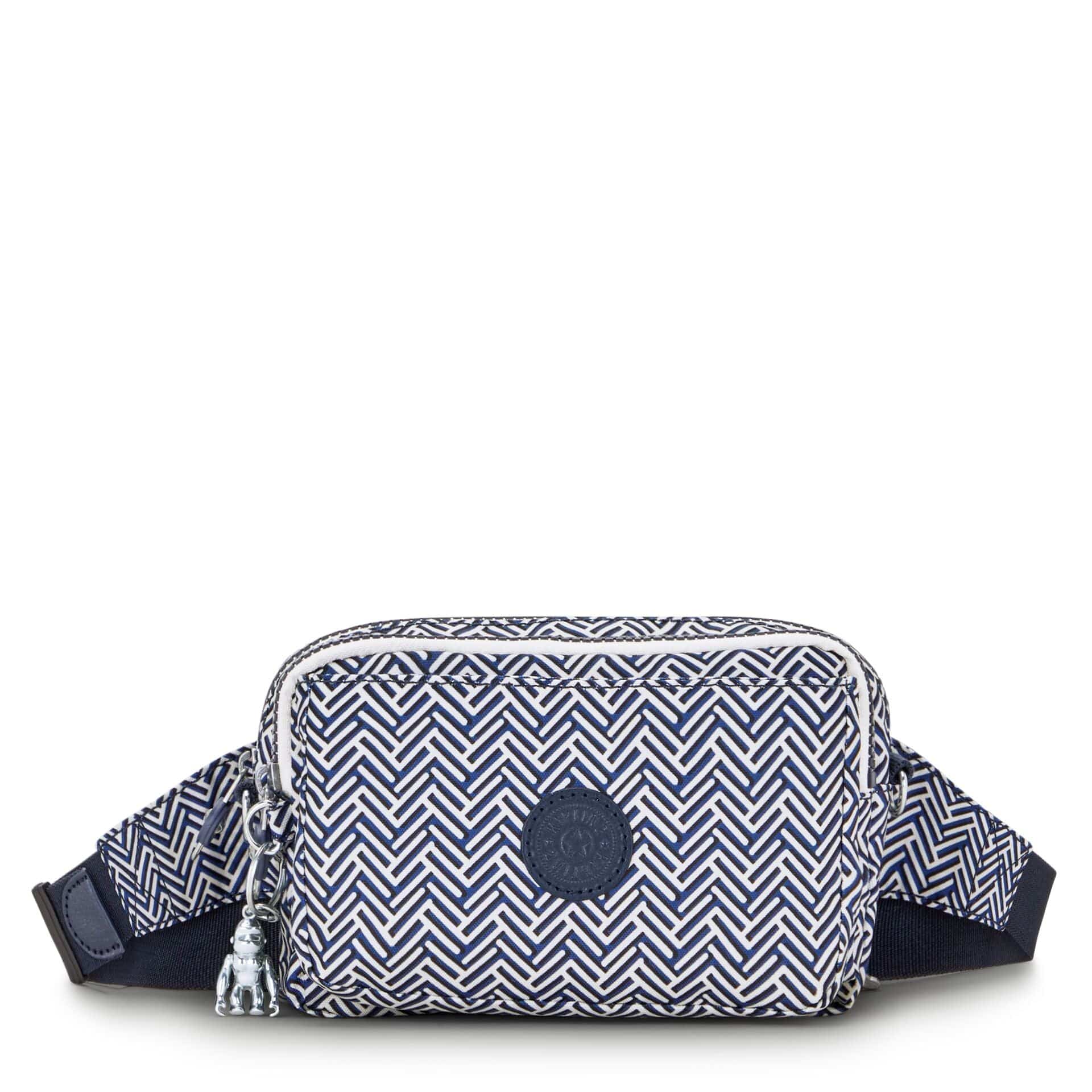 KIPLING-Abanu Multi-Small crossbody convertible to waistbag (with removable straps)-Urban Chevron-I4706-V44
