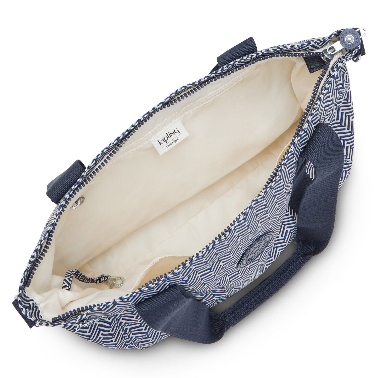 KIPLING-Asseni S-حقيبة توت صغيرة (بحزام كتف قابل للإزالة)-Urban Chevron-I4707-V44