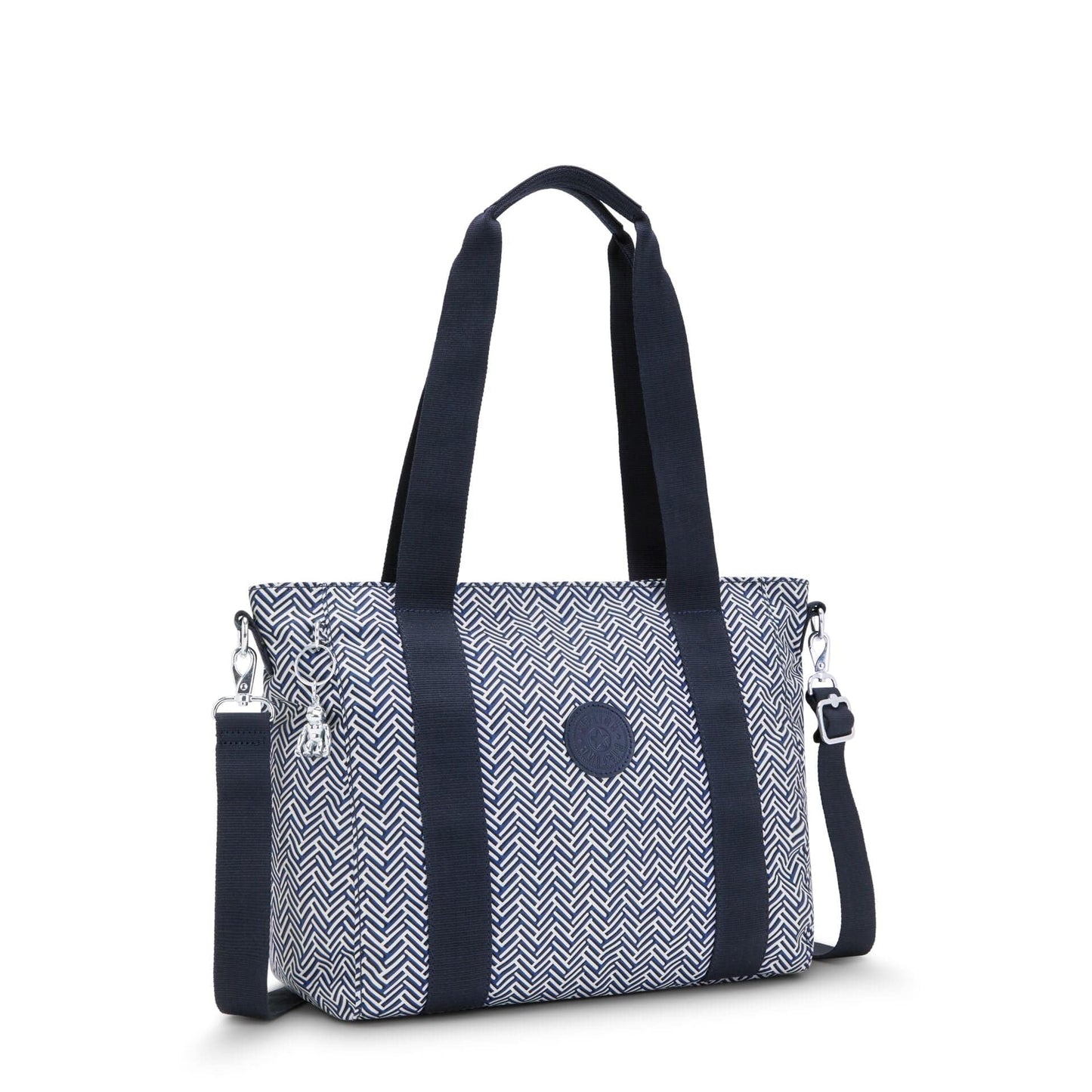 KIPLING-Asseni S-حقيبة توت صغيرة (بحزام كتف قابل للإزالة)-Urban Chevron-I4707-V44