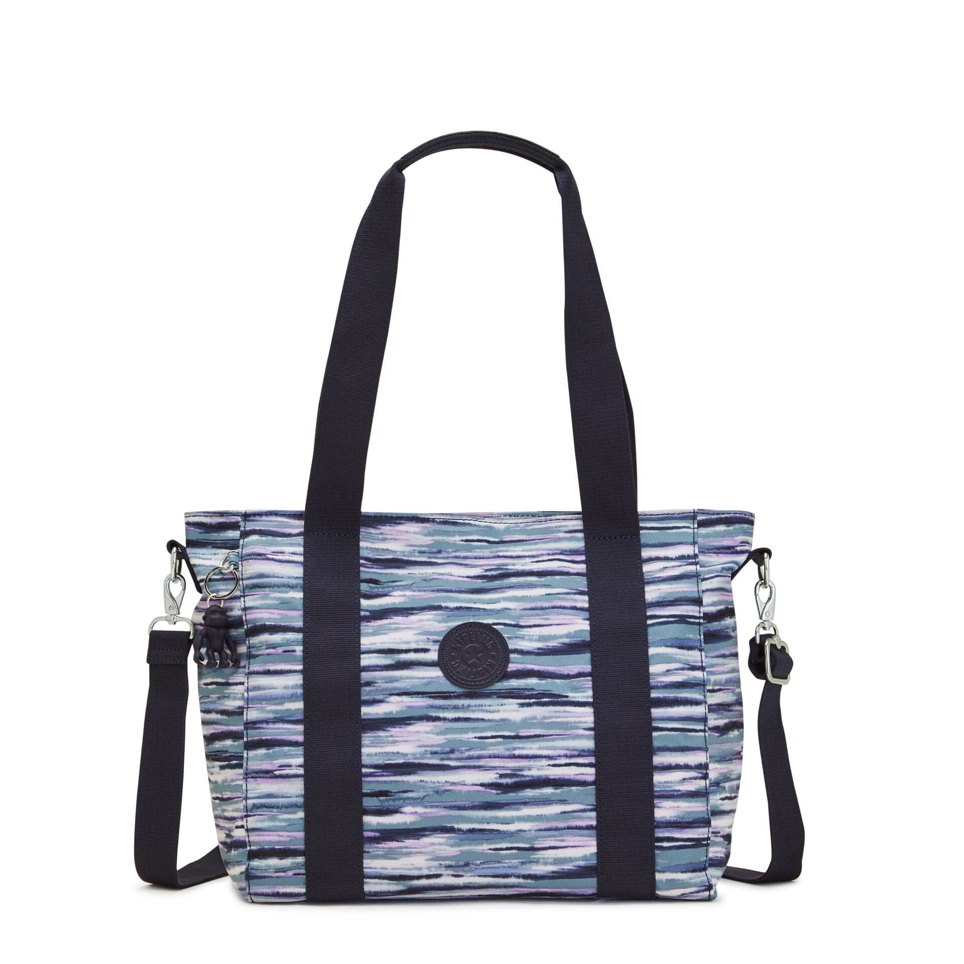 KIPLING-Asseni S-Small tote (with removable shoulderstrap)-Brush Stripes-I4707-W66