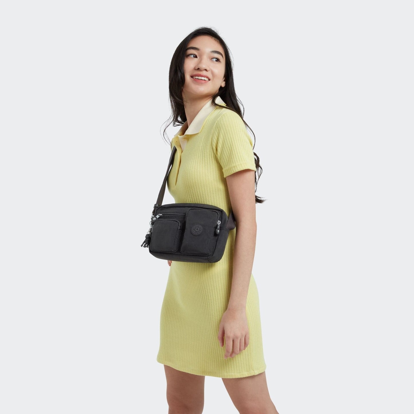 KIPLING-ALBENA-حقيبة كروس صغيرة-أسود نوار-I4852-P39