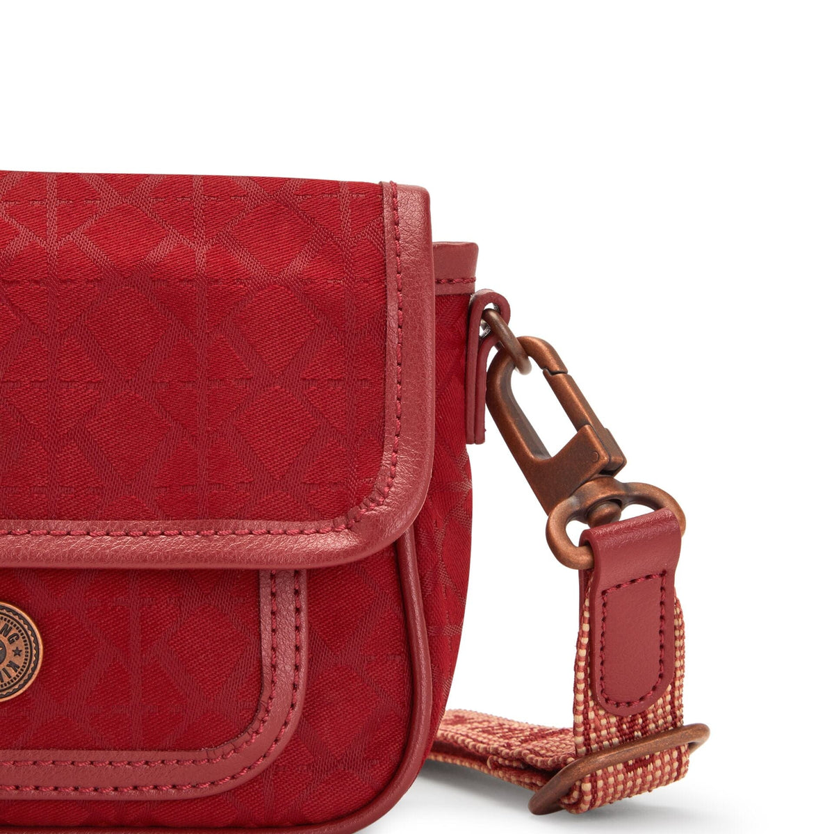 حقيبة KIPLING-Inaki S-Small كروس بودي (مع حزام كتف قابل للإزالة) - علامة حمراء MU-I4892-V92
