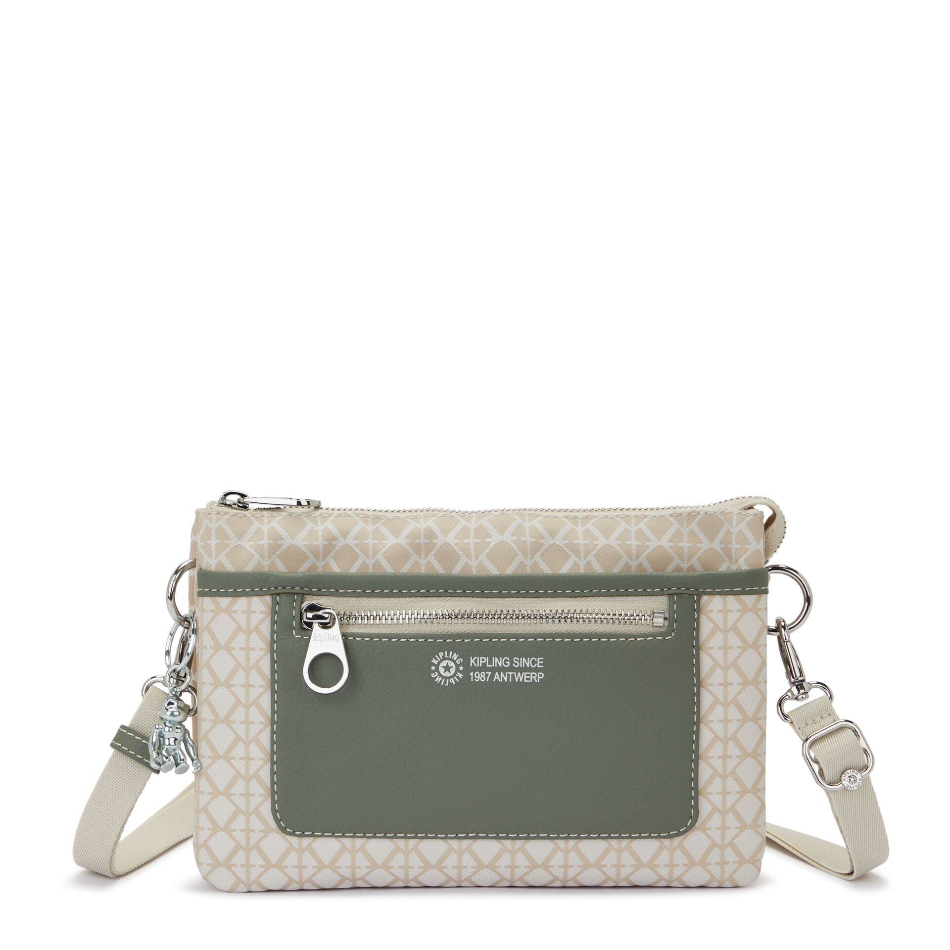 KIPLING-Riri-Small crossbody (with removable strap)-Signature Bge C-I5018-S4B