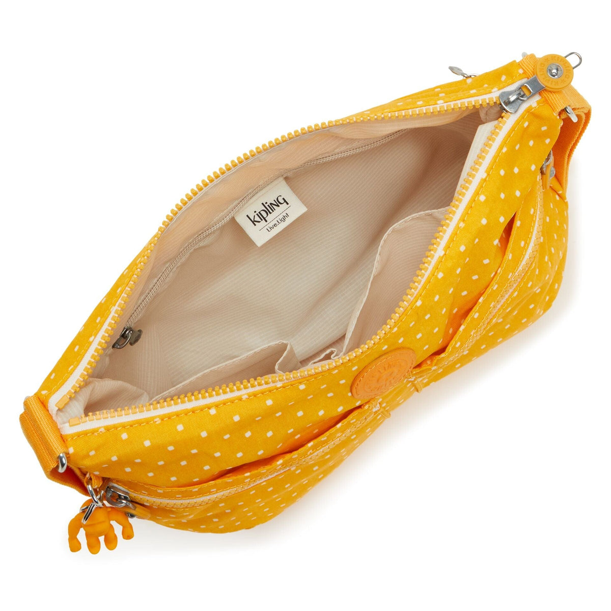 KIPLING-IZELLAH-حقيبة كروس بودي متوسطة الحجم-صفراء ناعمة-I5034-M67