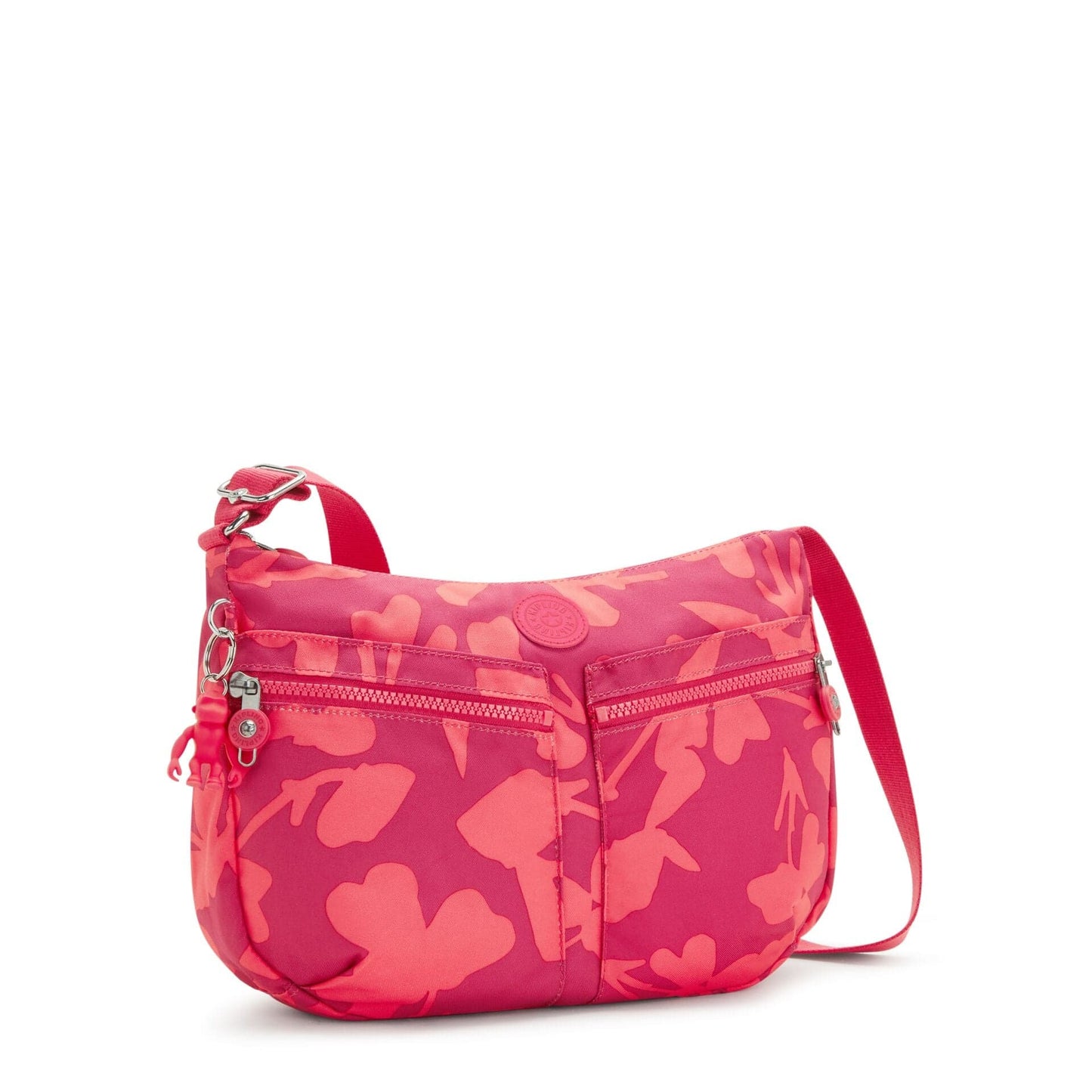 KIPLING-Izellah-Medium crossbody-Coral Print-I5034-T44
