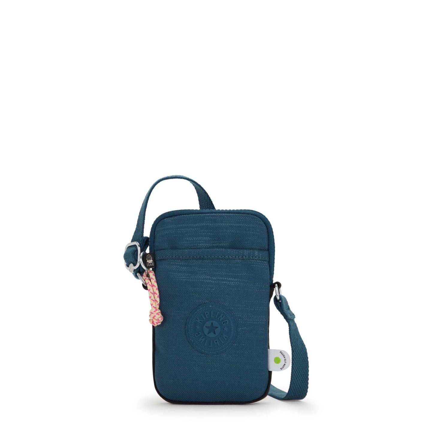 KIPLING-Tally-Phone bag-Woven Teal Bl-I5189-N15