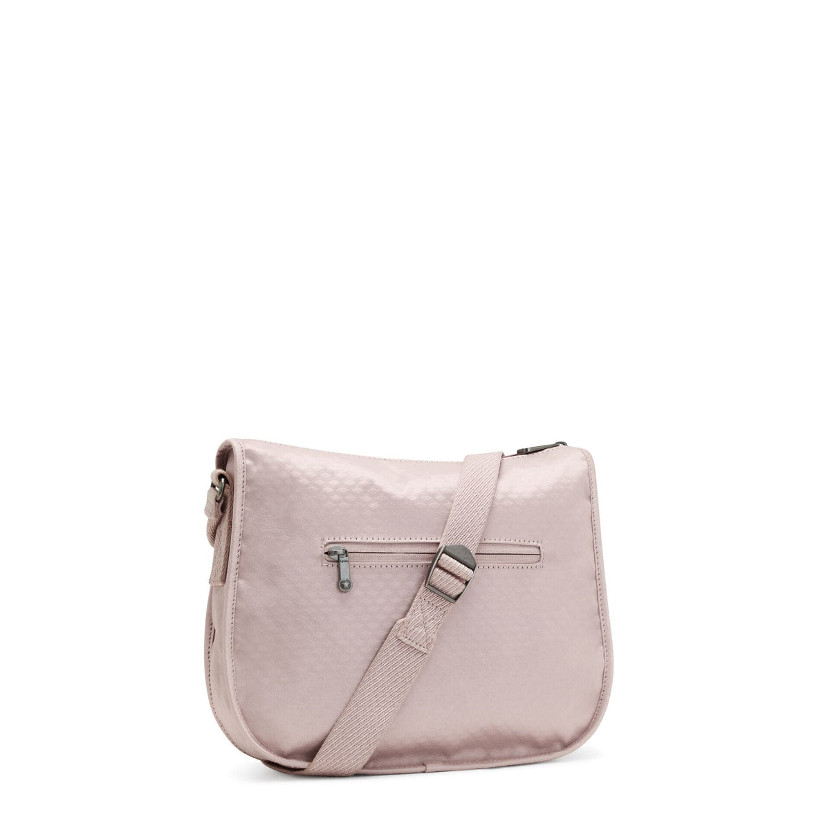 KIPLING-RENIA-حقيبة كتف متوسطة الحجم-Pink Flow Embm-I5253-V34