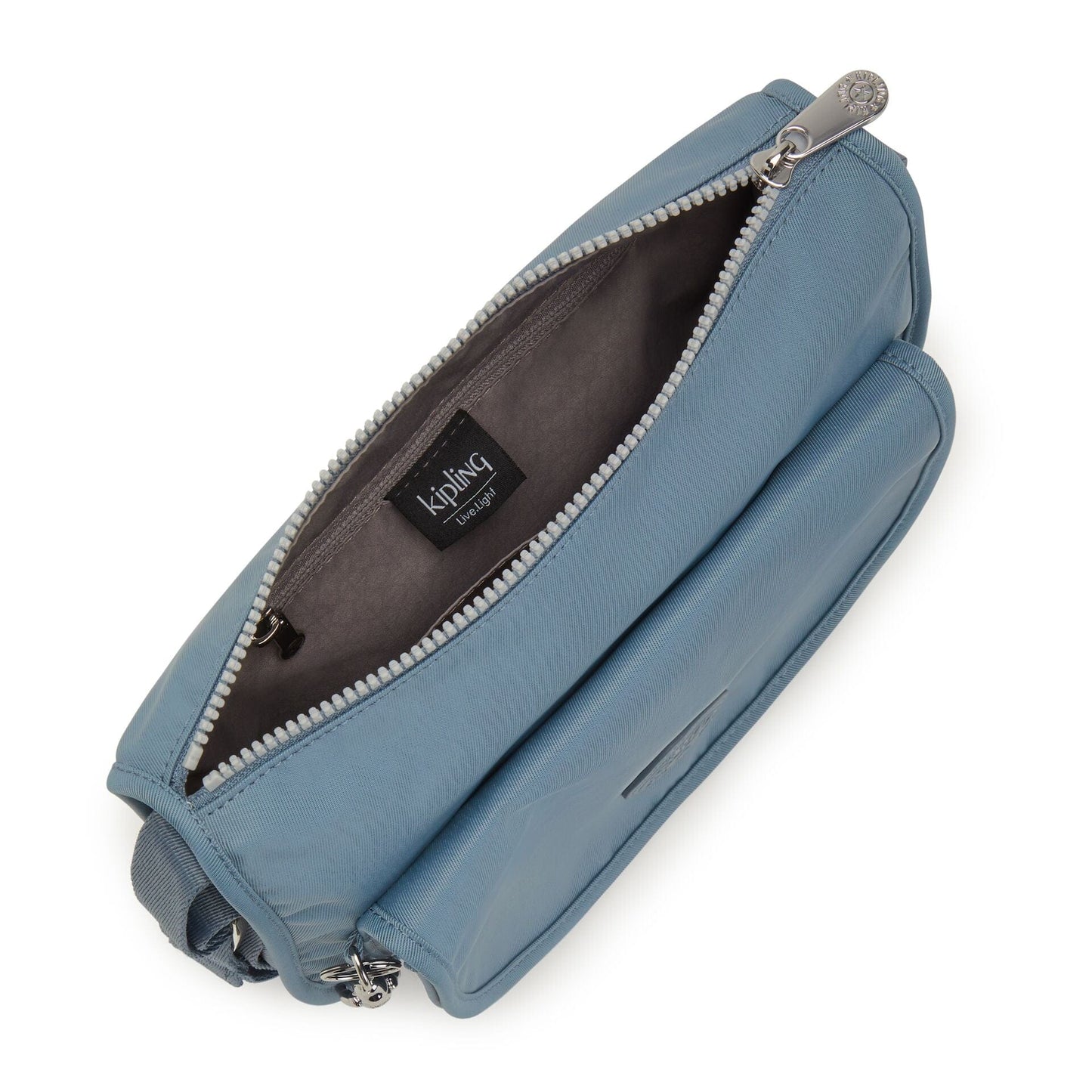 KIPLING-RENIA-حقيبة كتف متوسطة الحجم-رمادي متوهج T-I5253-V53