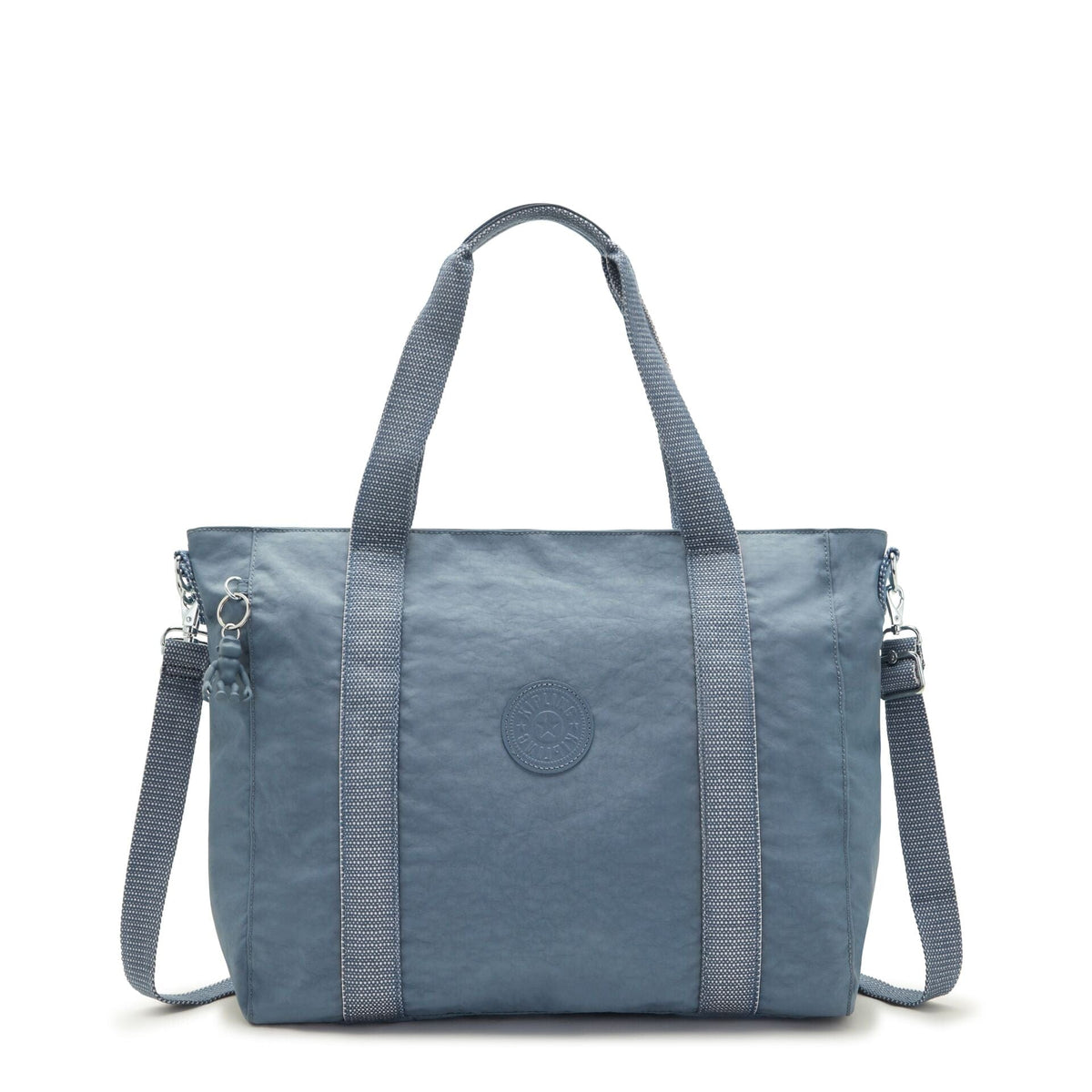 KIPLING-Asseni-Large Tote (with removable shoulderstrap)-Brush Blue-I5444-V35