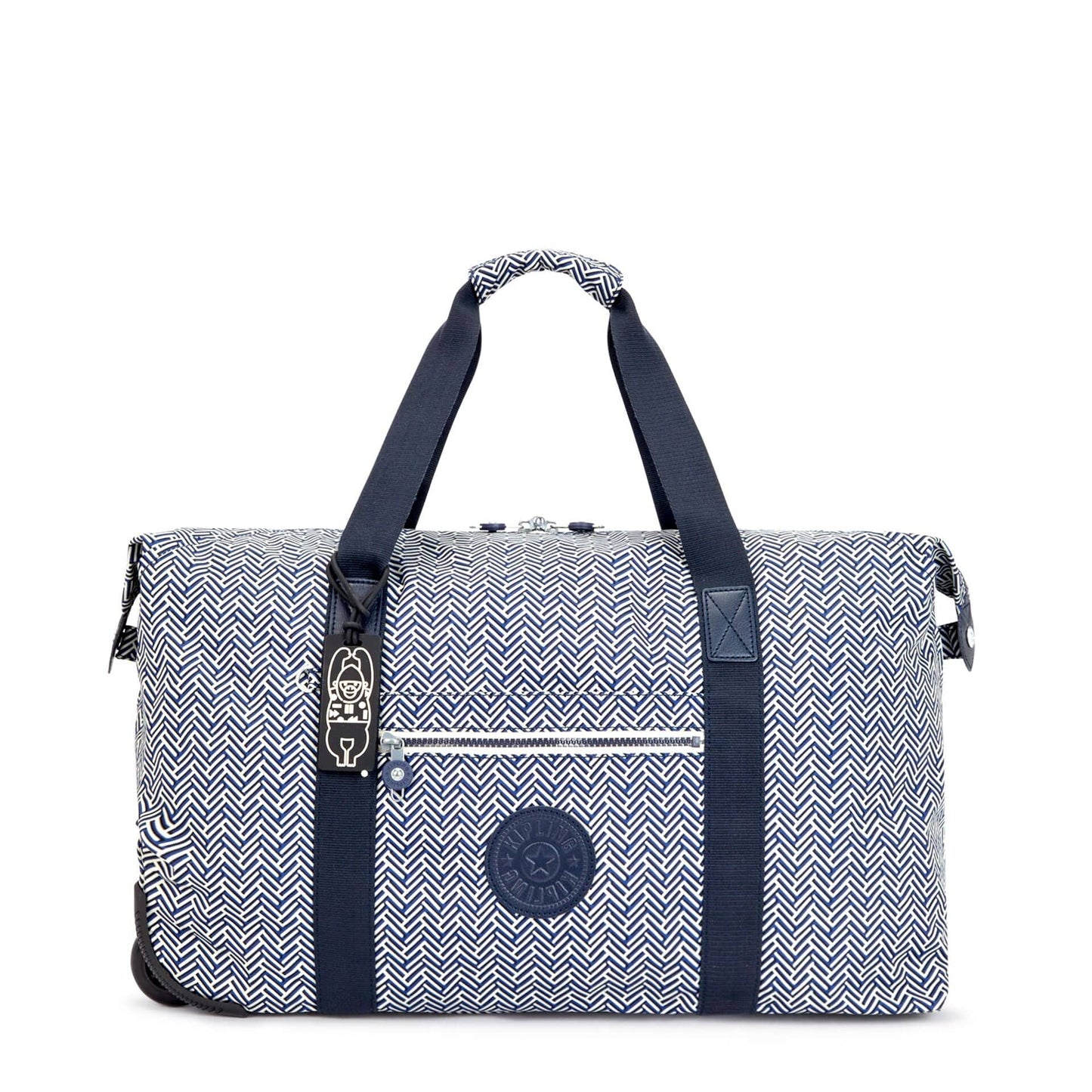 KIPLING-Art On Wheels M-Medium wheeled carry-on-Urban Chevron-I5462-V44