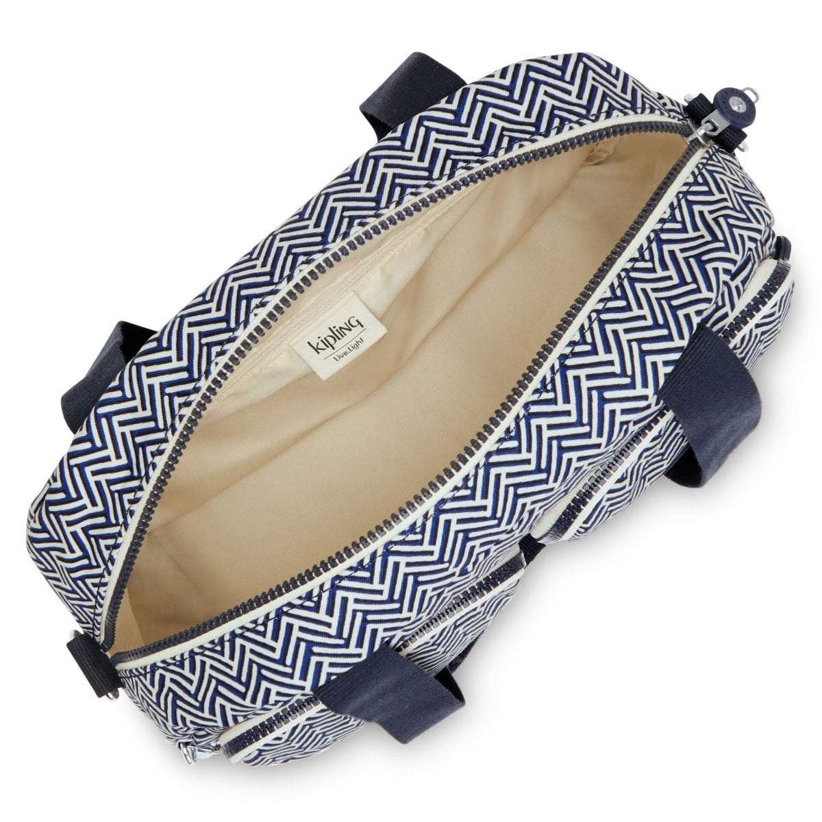 KIPLING-Cool Defea-حقيبة كتف متوسطة الحجم (بحزام كتف قابل للإزالة)-Urban Chevron-I5479-V44