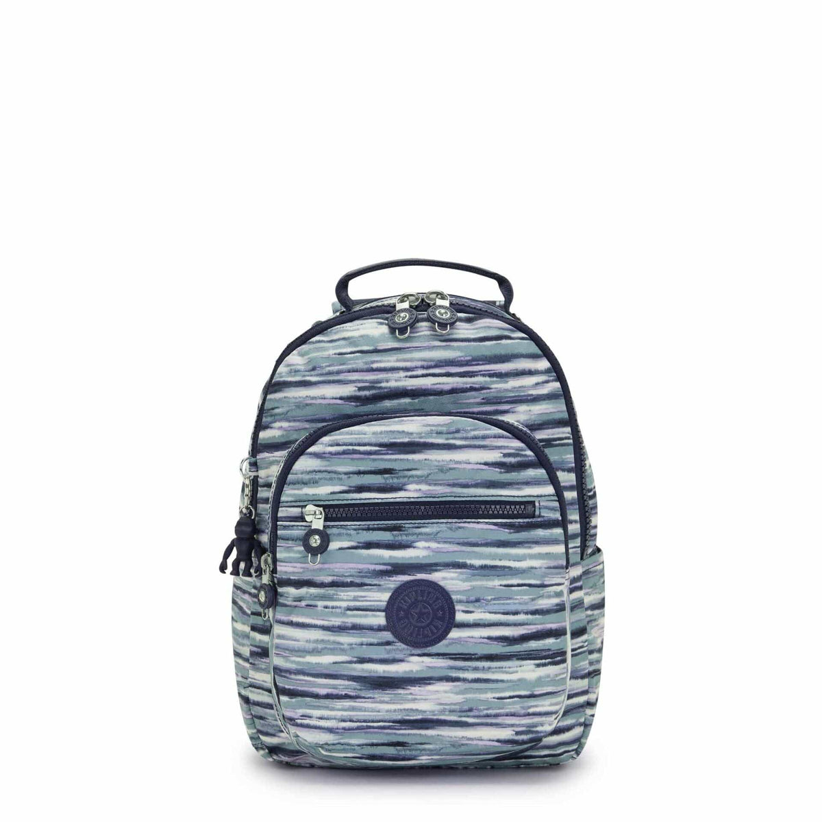 KIPLING-Seoul S-Small Backpack (With Laptop Protection)-Brush Stripes-I5611-W66