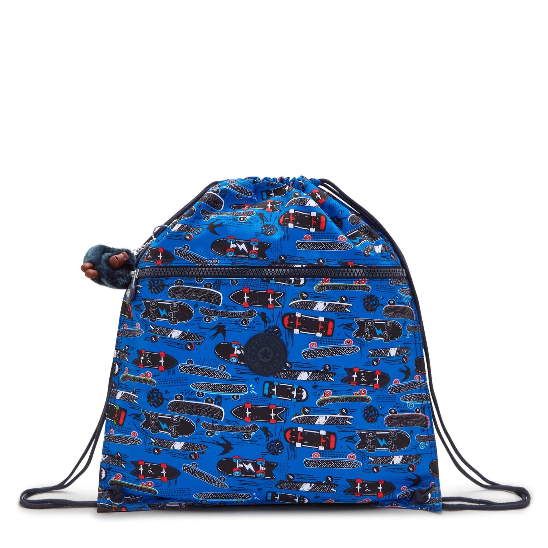 KIPLING-Supertaboo-Medium backpack (with drawstring)-New Scate Prt S-I5637-Y35