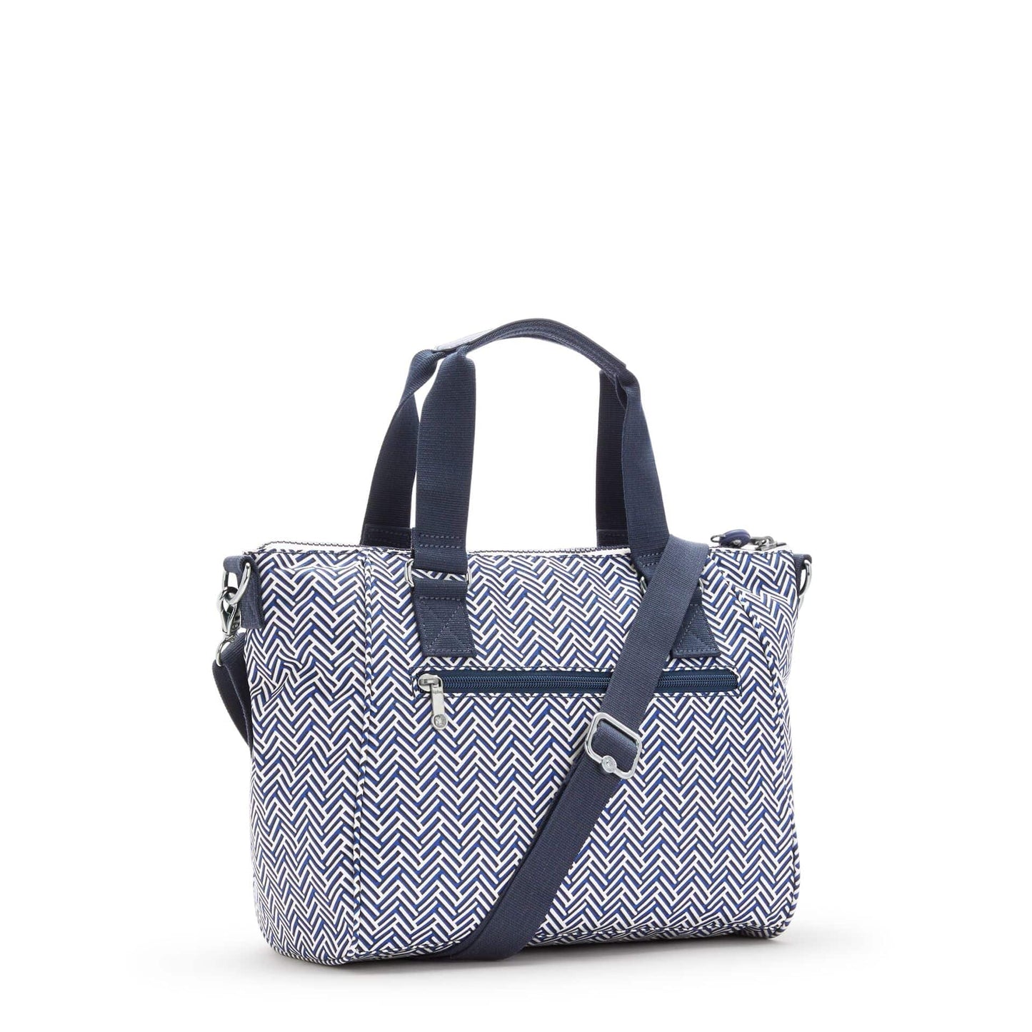 KIPLING-Amiel-حقيبة يد متوسطة الحجم (بحزام كتف قابل للإزالة)-Urban Chevron-I5733-V44