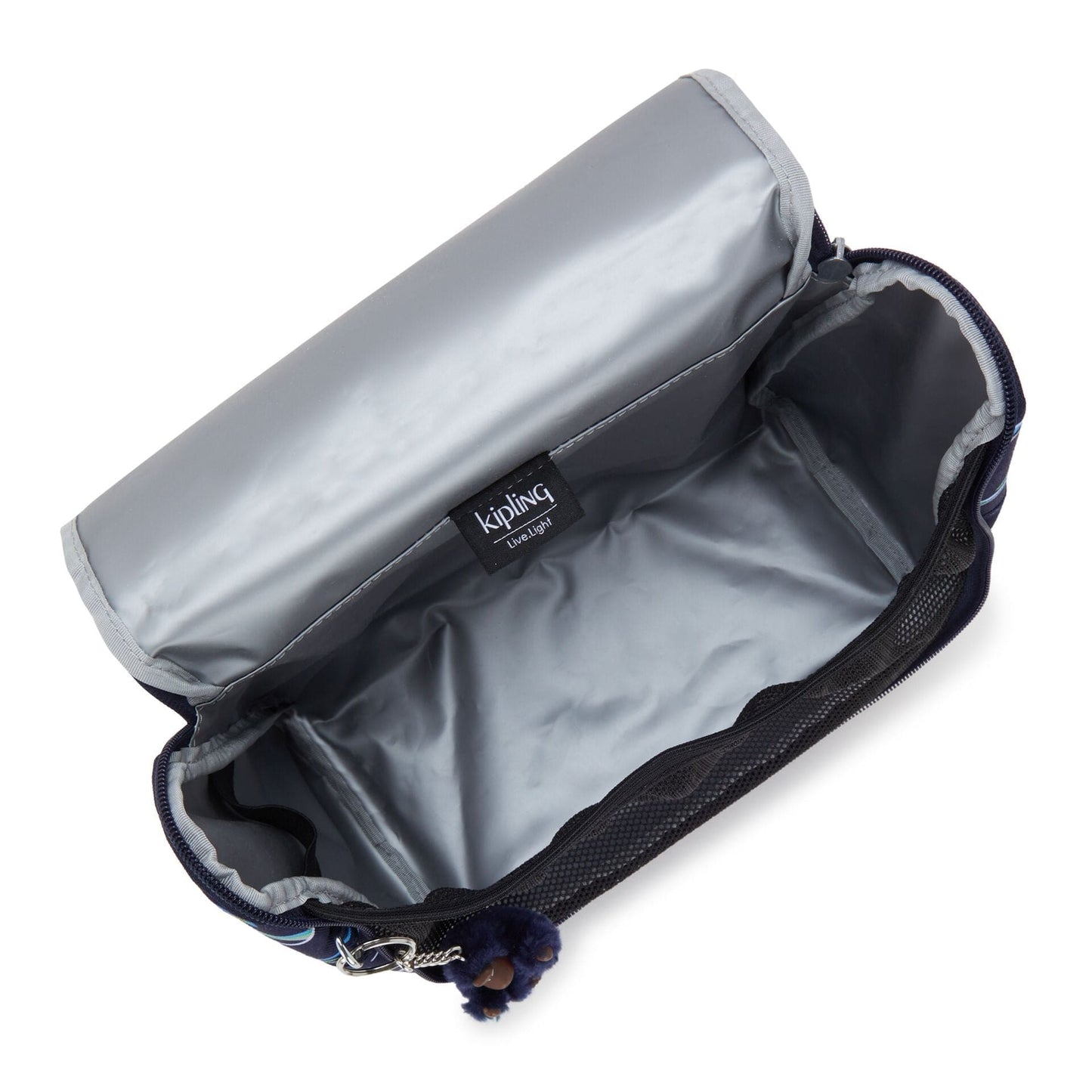 حقيبة غداء كبيرة بطبعة Fun Ocean من Kipling New Kichirou مع جيب عربة C2I5749-W92