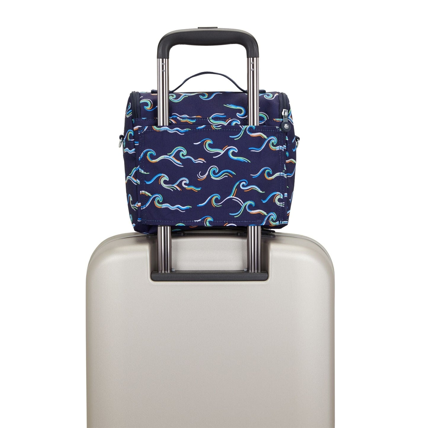 حقيبة غداء كبيرة بطبعة Fun Ocean من Kipling New Kichirou مع جيب عربة C2I5749-W92