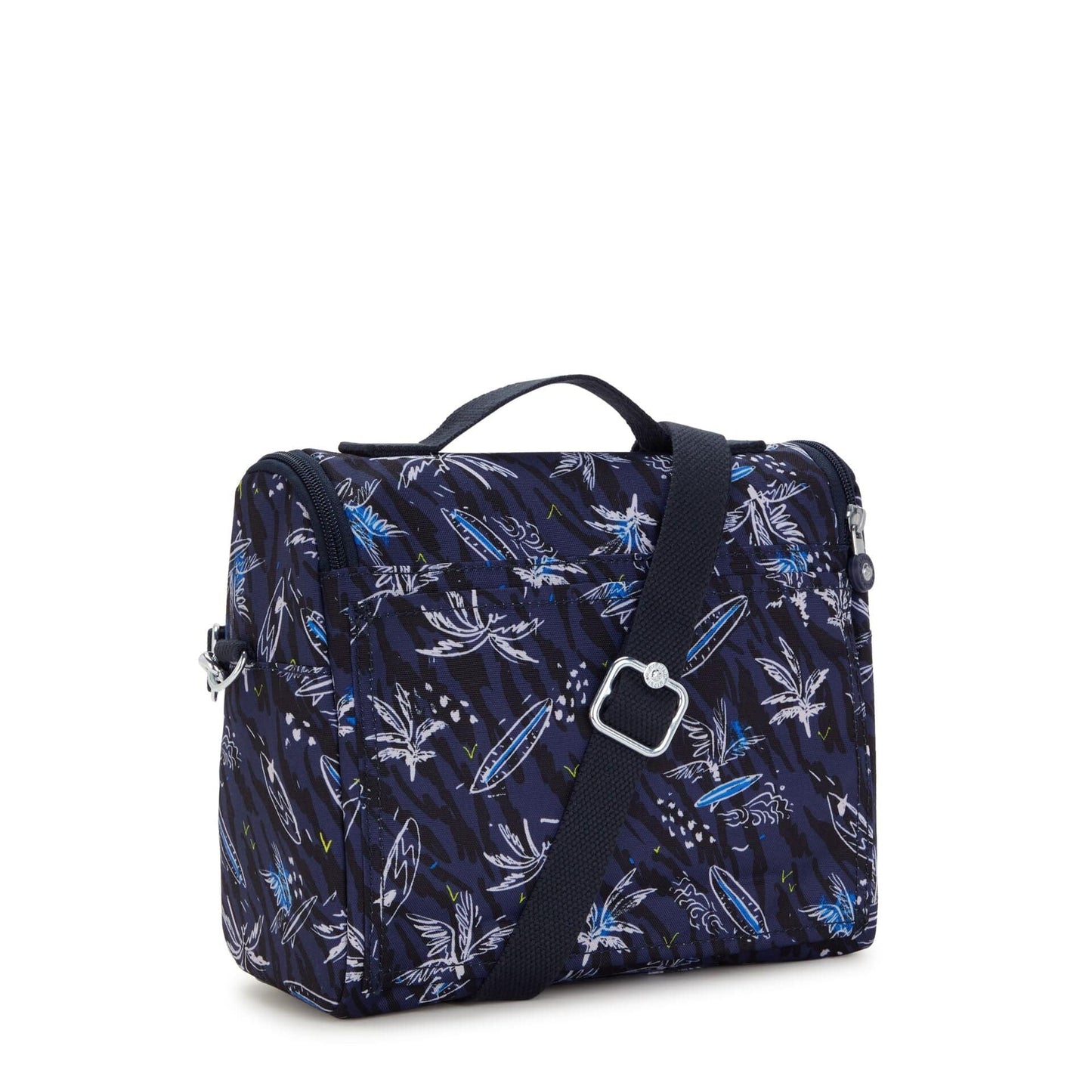 Kipling حقيبة غداء كبيرة New Kichirou بطبعة Surf Sea مع جيب ترولي C2I5749-Y70