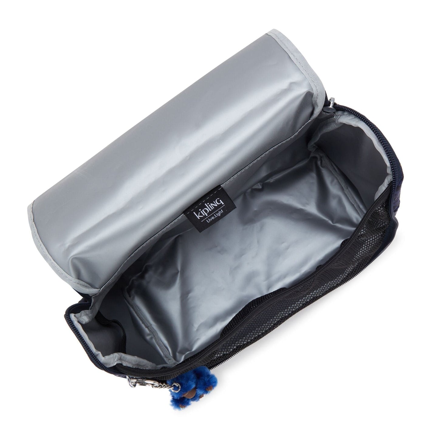 Kipling حقيبة غداء كبيرة New Kichirou بطبعة Surf Sea مع جيب ترولي C2I5749-Y70