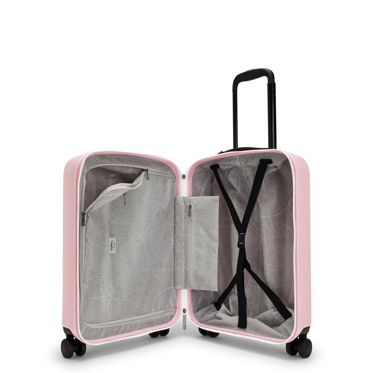 KIPLING-Curiosity S-حقيبة سفر صغيرة بعجلات - لون أرجواني فاتح - I5993-V37