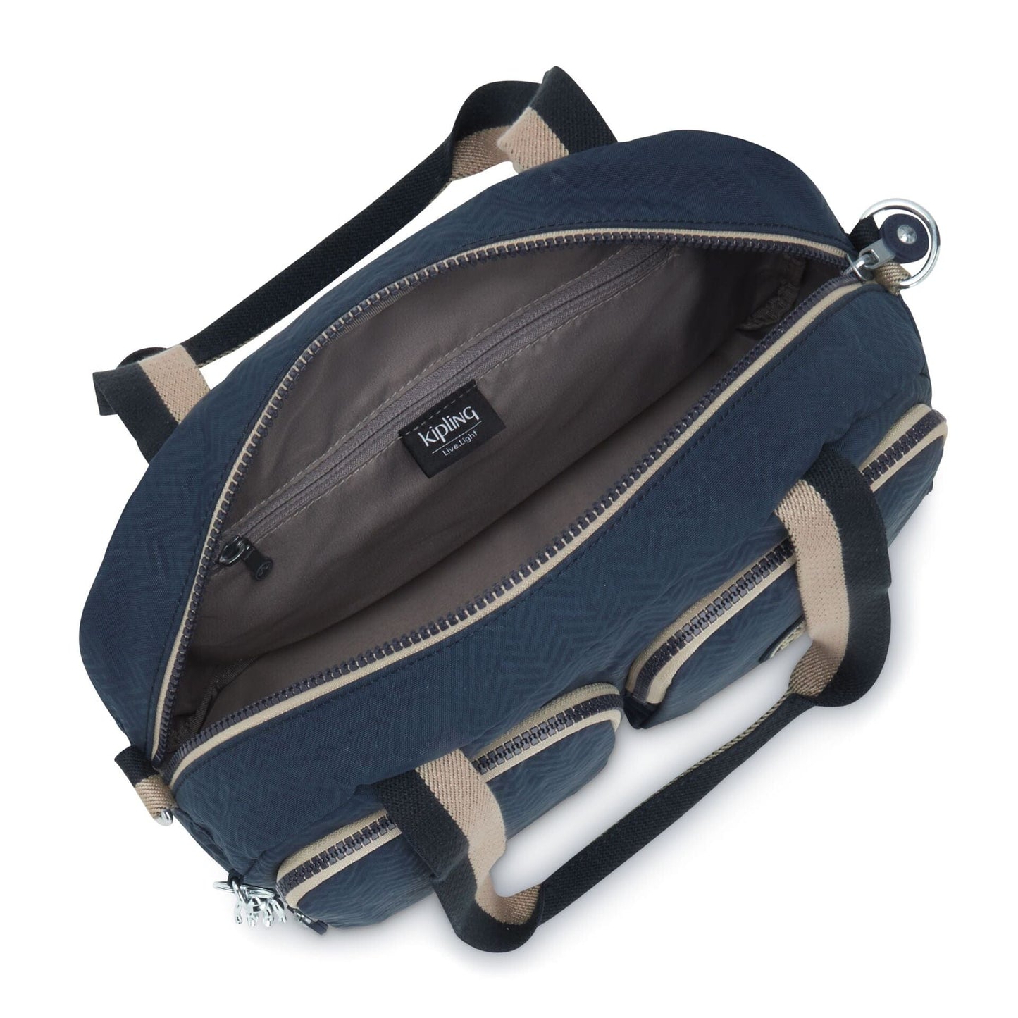 KIPLING-Cool Defea-حقيبة كتف متوسطة الحجم (بحزام كتف قابل للإزالة)-Endless Bl Embed-I6017-Y36