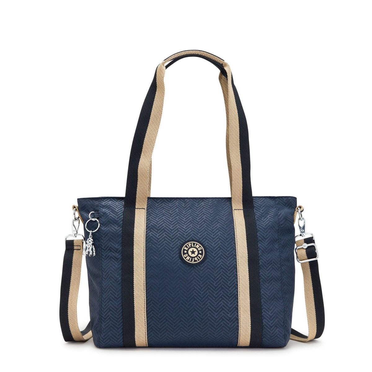 KIPLING-Asseni S-Small tote (with removable shoulderstrap)-Endless Bl Emb-I6232-Y36
