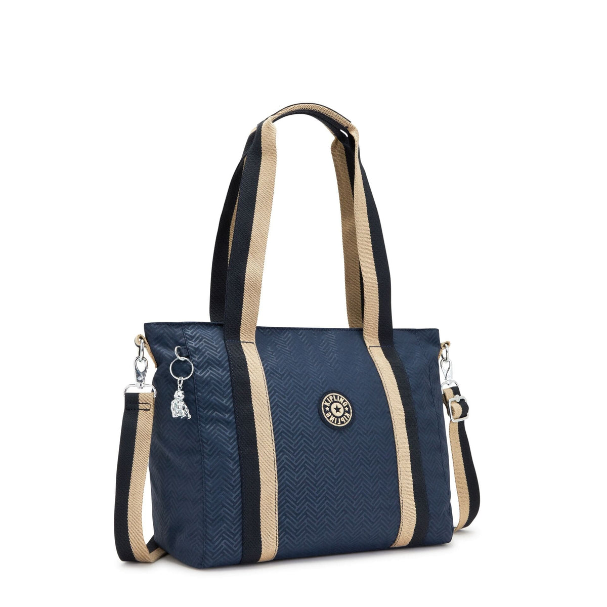 KIPLING-Asseni S-حقيبة توت صغيرة (بحزام كتف قابل للإزالة)-Endless Bl Emb-I6232-Y36