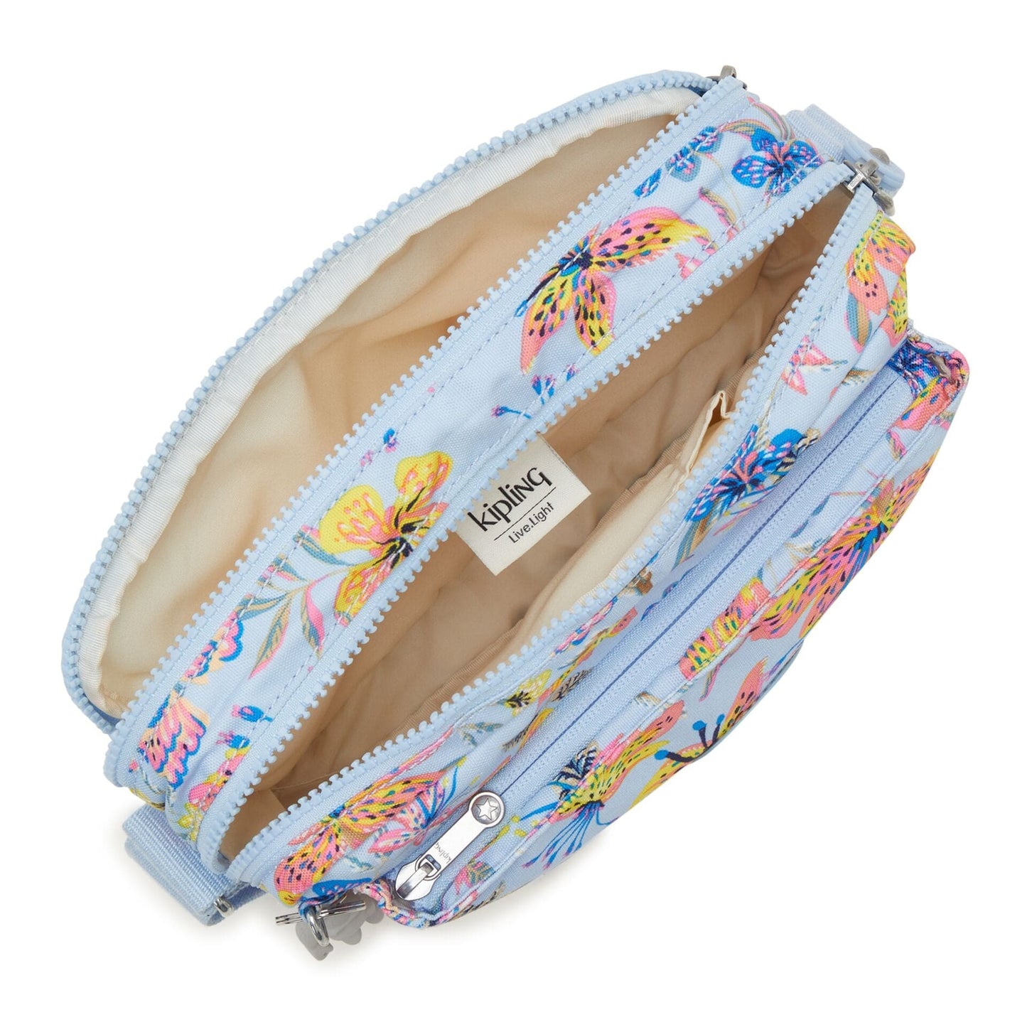 KIPLING-Abanu M-Medium crossbody-Wild Flowers-I6237-X91