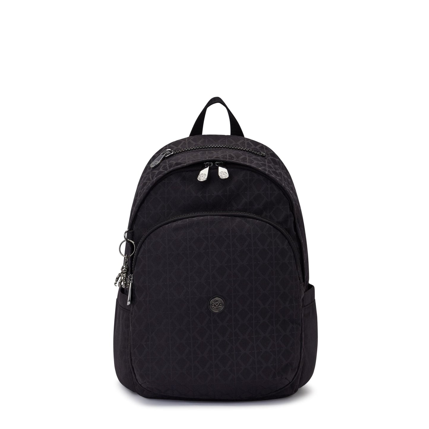 KIPLING-Delia-Medium Backpack-Signature Blk Q-I6371-M34