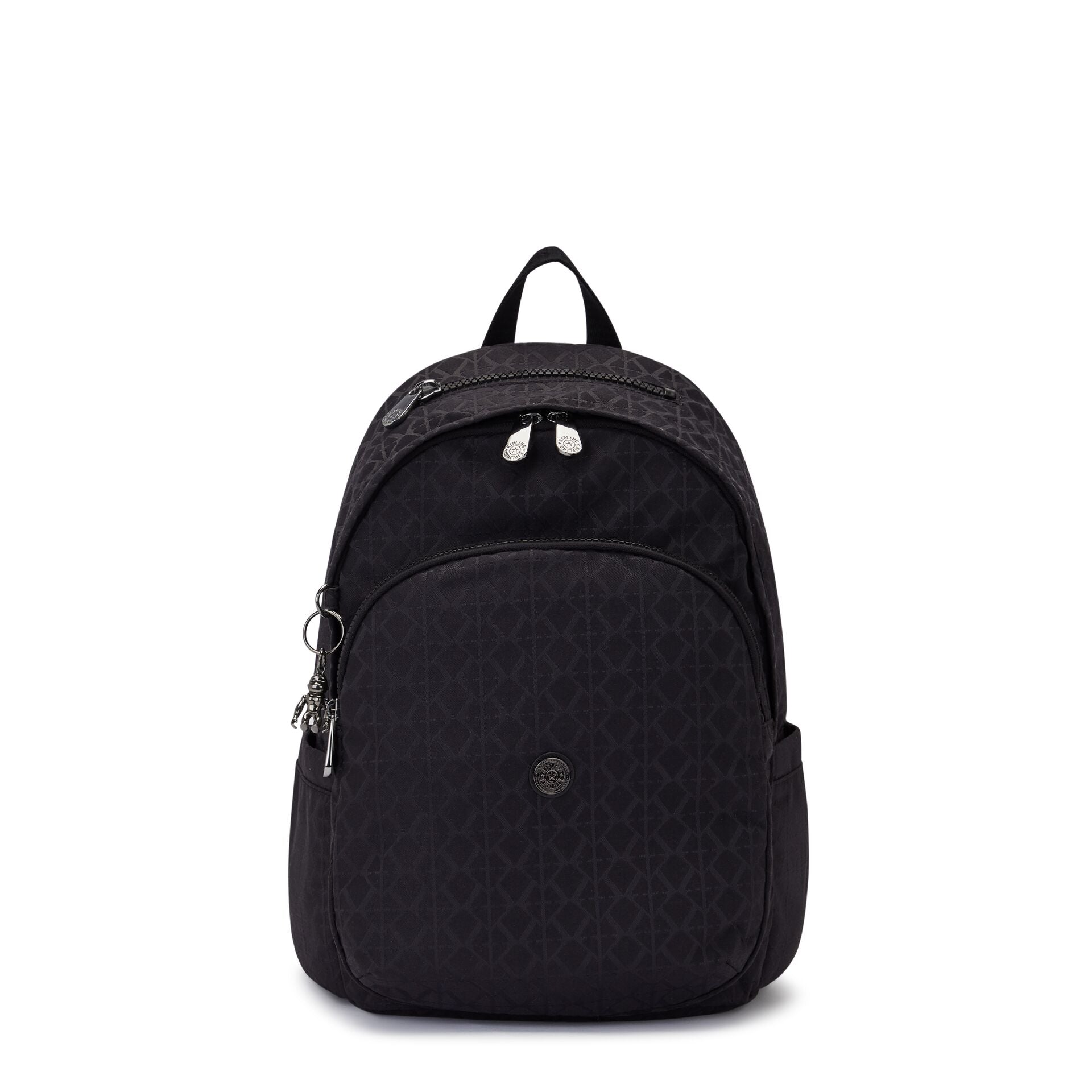KIPLING-Delia-Medium Backpack-Signature Blk Q-I6371-M34