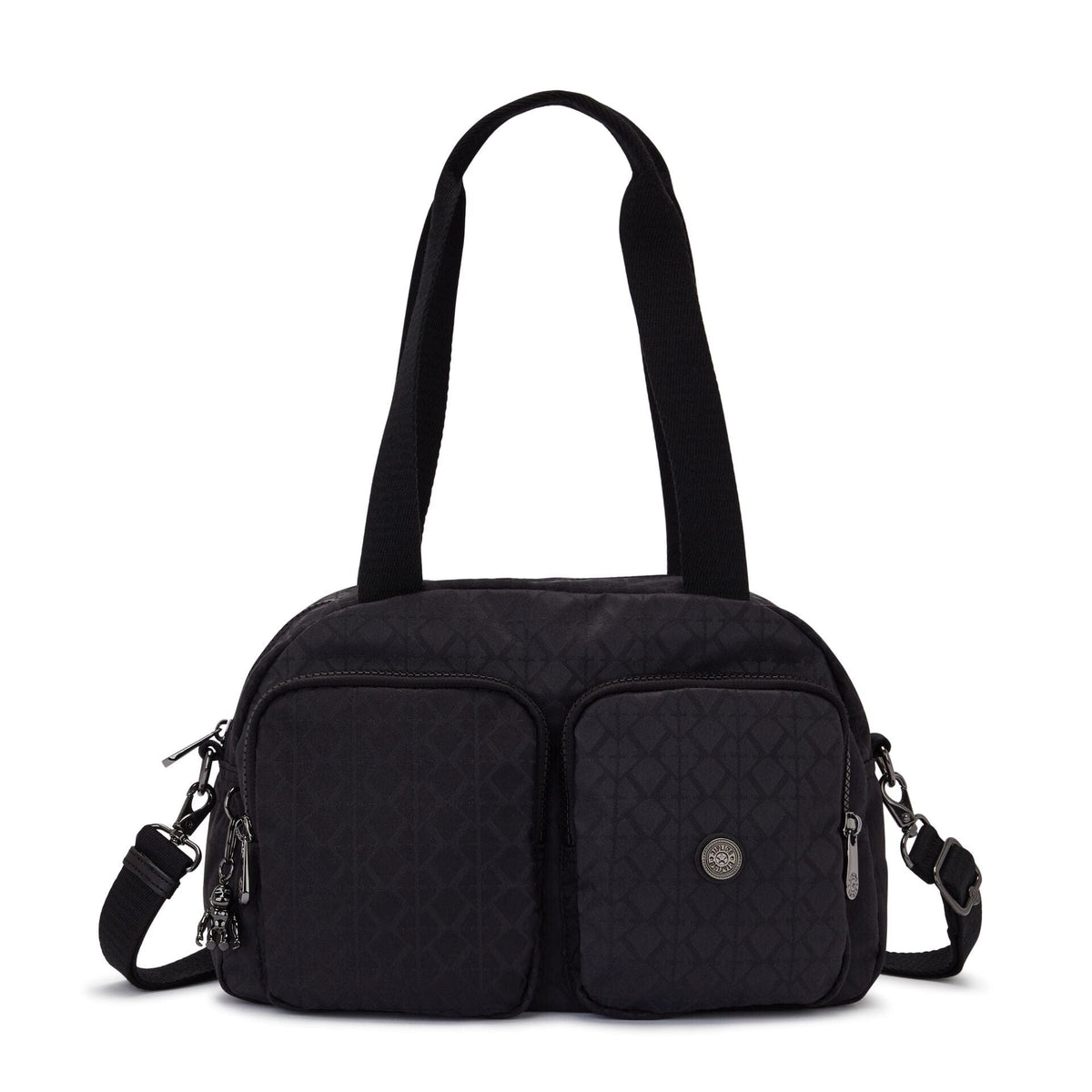 KIPLING-Cool Defea-Medium shoulderbag (with removable shoulderstrap)-Signature Blk Q-I6454-M34