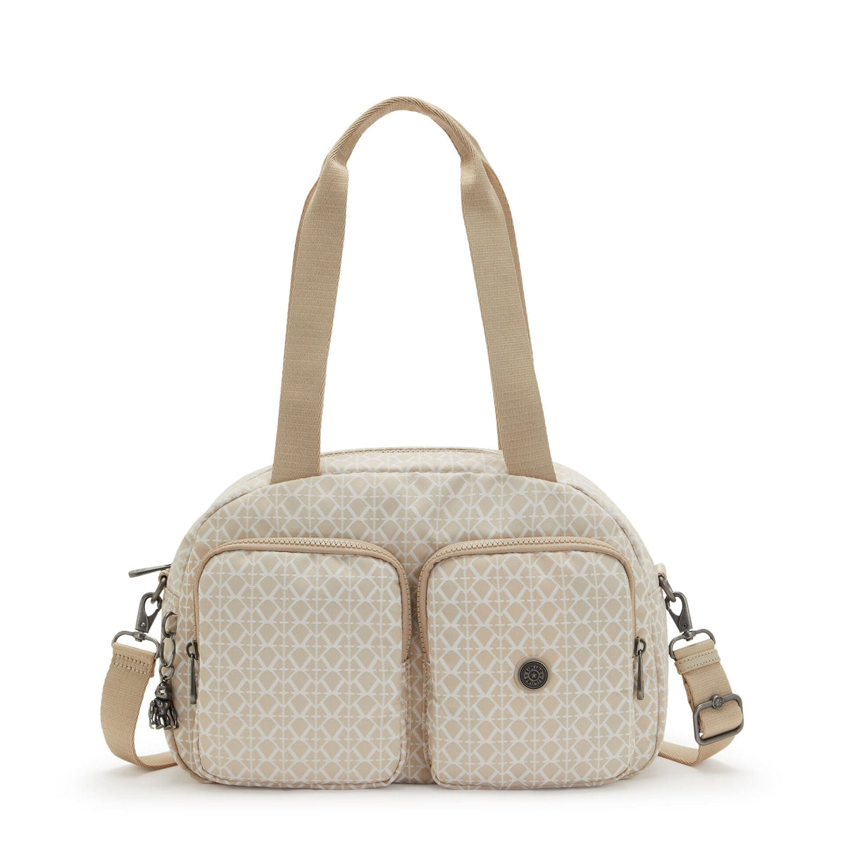 KIPLING-COOL DEFEA-Medium shoulderbag (with removable shoulderstrap)-Signature Beige-I6454-R63