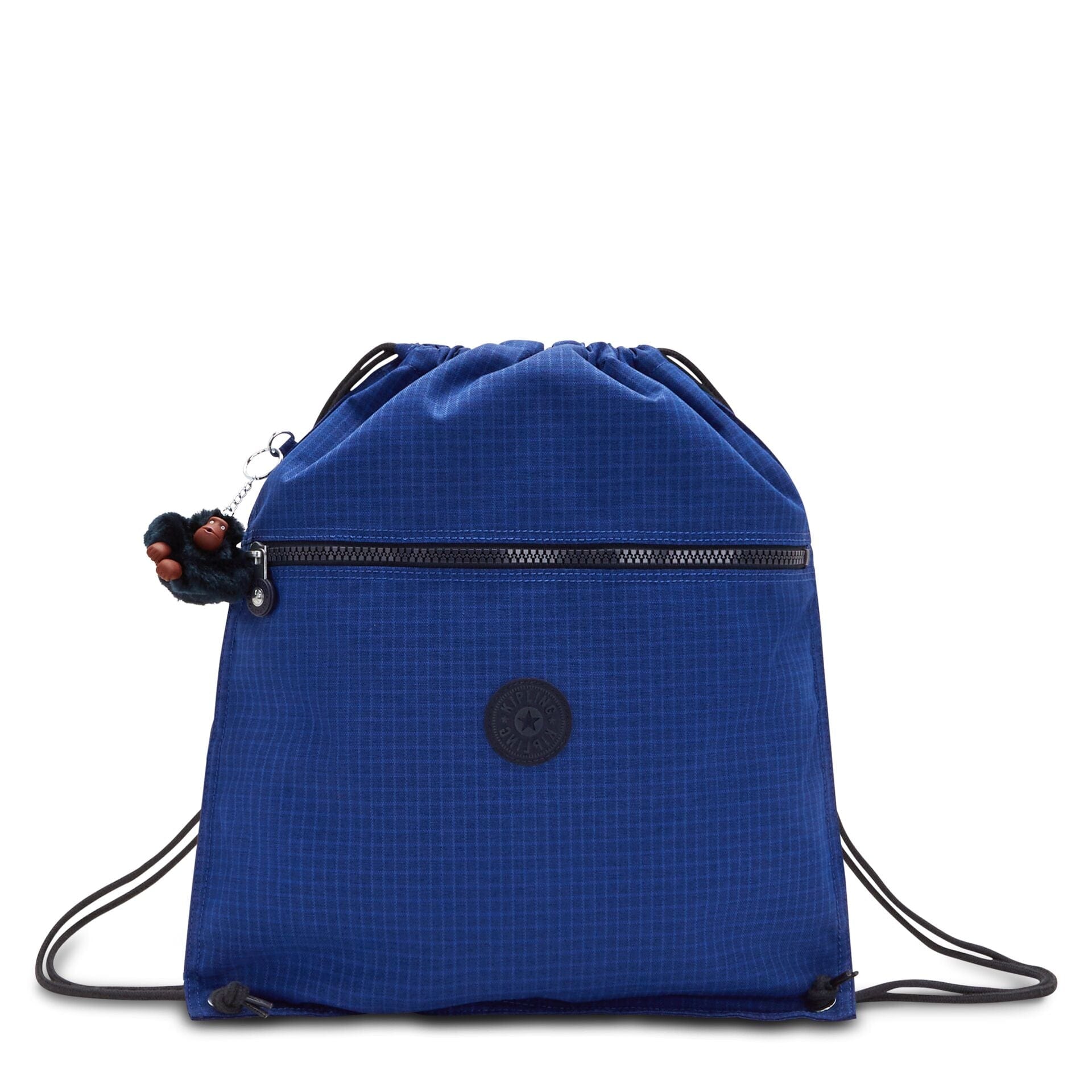 KIPLING-Supertaboo-Medium backpack (with drawstring)-Worker Blue Rs-I6797-P18