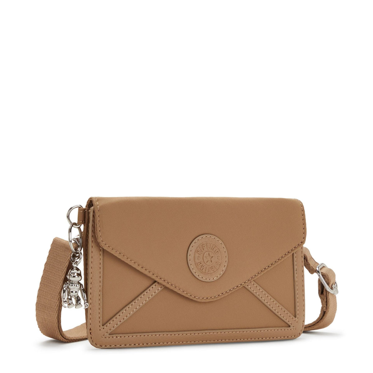 KIPLING-NEW LELIO-حقيبة كروس صغيرة (مع حزام كتف قابل للإزالة) - لون لوزي ناعم - I6809-R13
