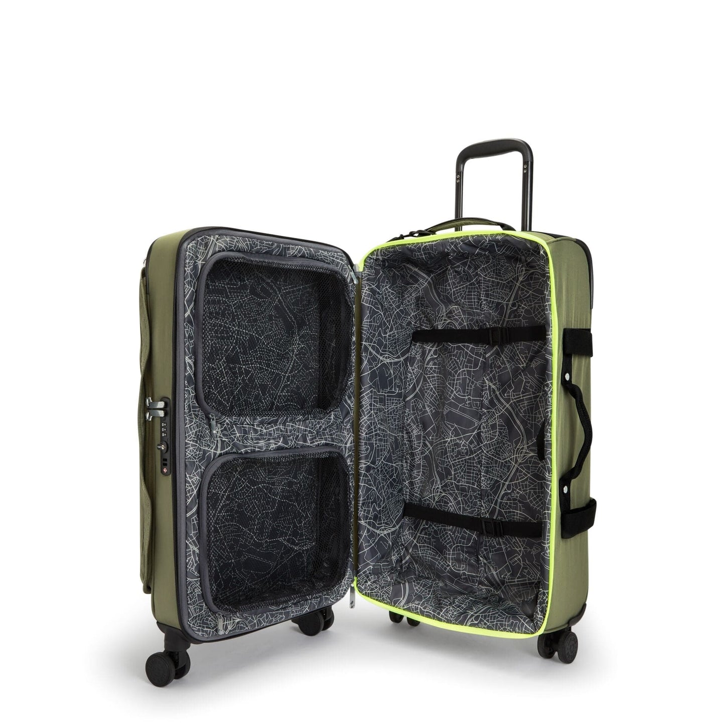 KIPLING-Spontaneous M-Medium حقيبة بعجلات-Strong Moss C-I6918-R75