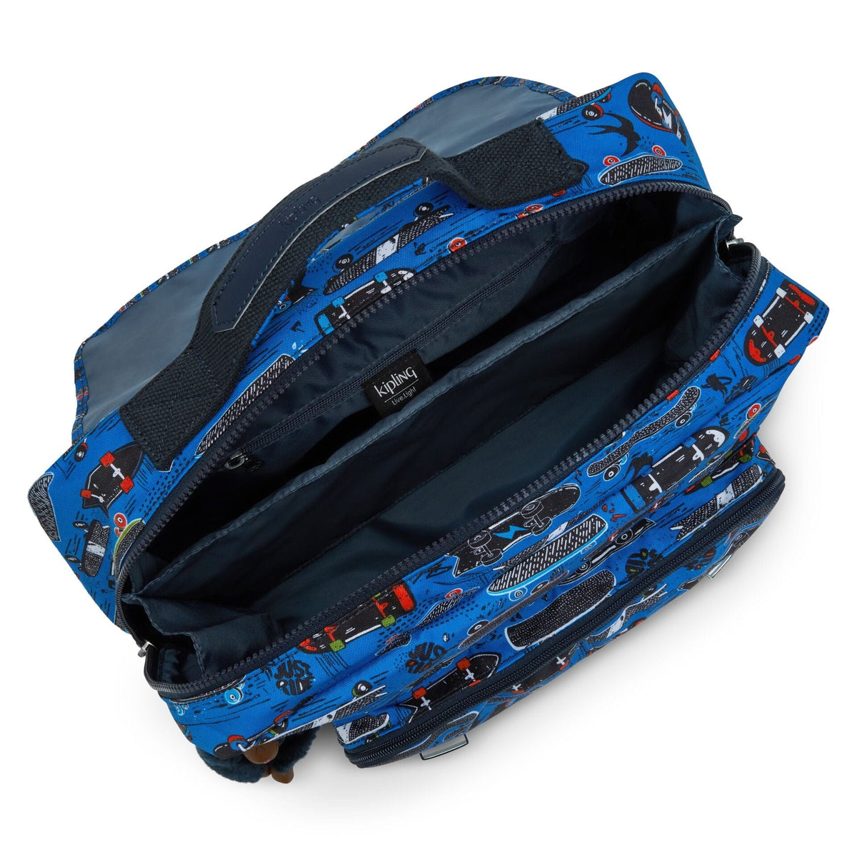 حقيبة ظهر KIPLING-Iniko-Medium (مع حماية للكمبيوتر المحمول) - New Scate Prt S-I7055-Y35