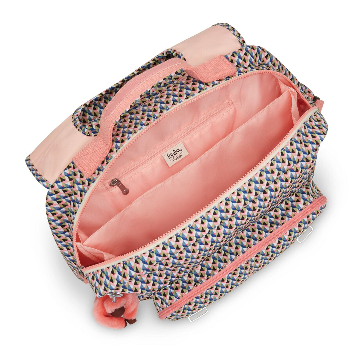 حقيبة ظهر KIPLING-Iniko-Medium (مع حماية للكمبيوتر المحمول)-Girly Geo-I7055-Z84