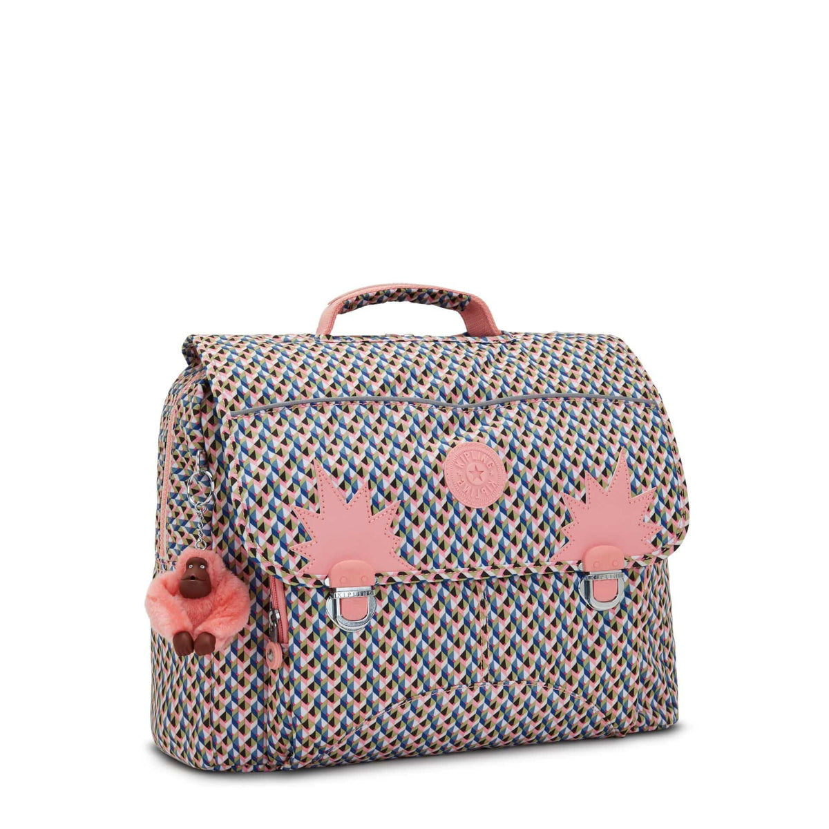 حقيبة ظهر KIPLING-Iniko-Medium (مع حماية للكمبيوتر المحمول)-Girly Geo-I7055-Z84