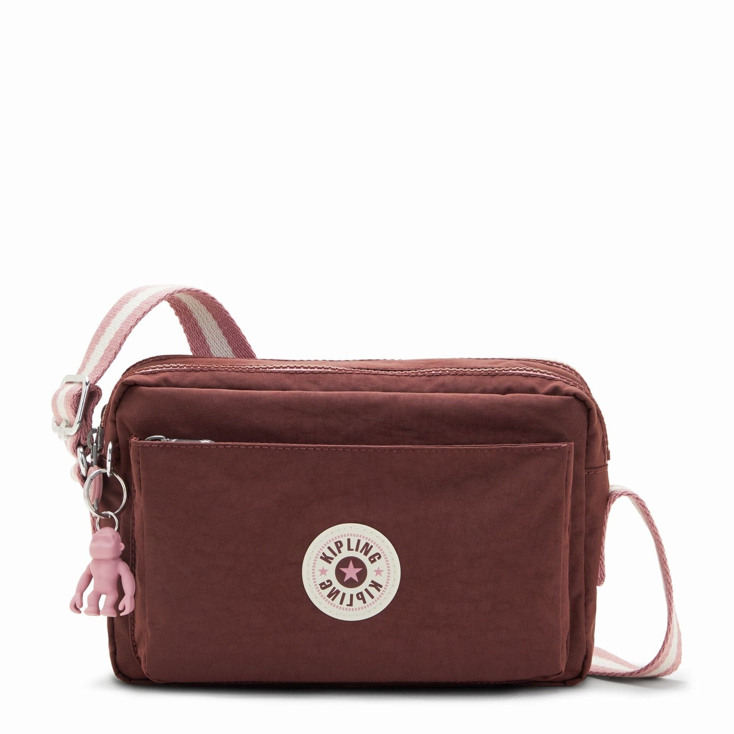 KIPLING-Abanu M-Medium crossbody-Mahogany Bl-I7076-Z00